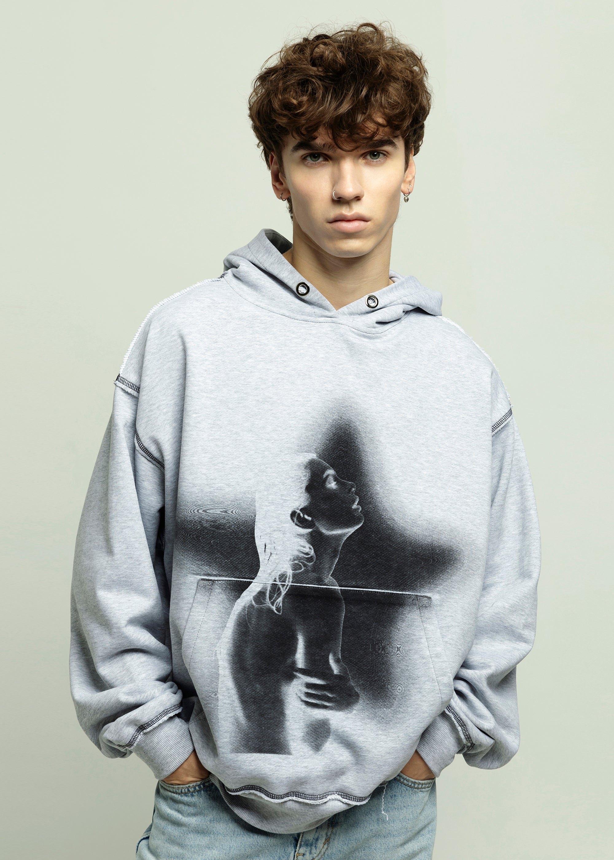 SAMPLE PROFILE grey hoodie