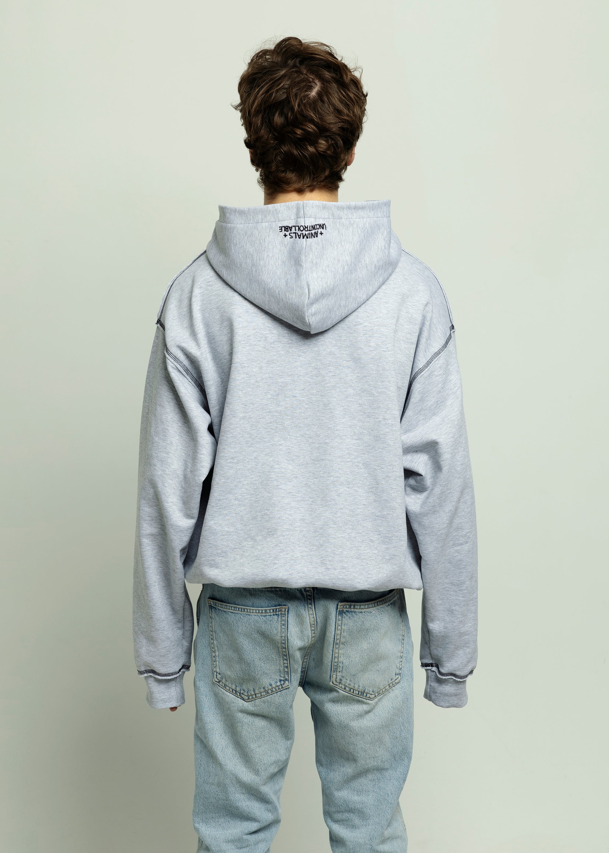 SAMPLE PROFILE grey hoodie