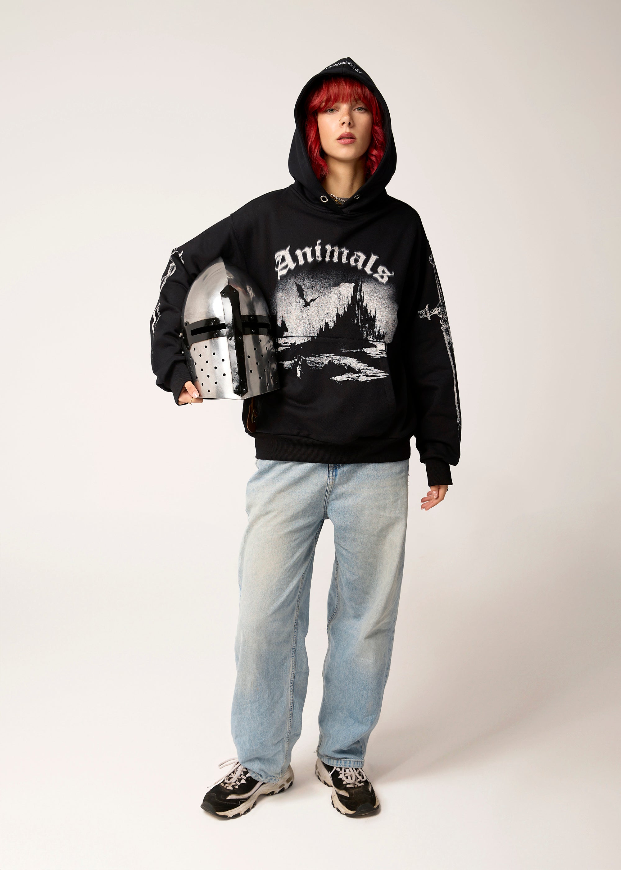 SAMPLE KNIGHT black hoodie