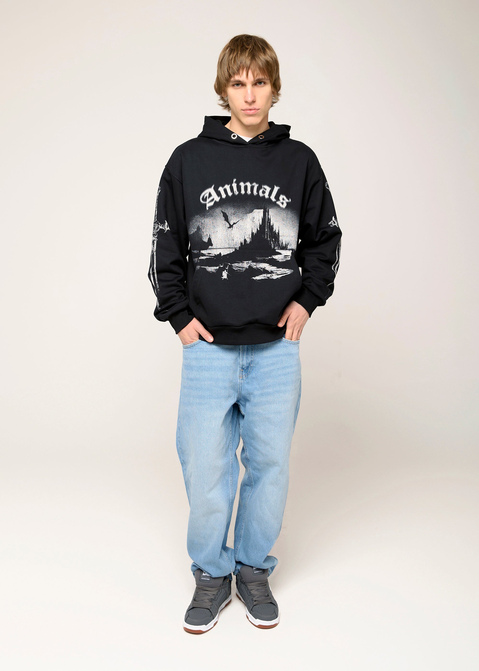 SAMPLE KNIGHT black hoodie