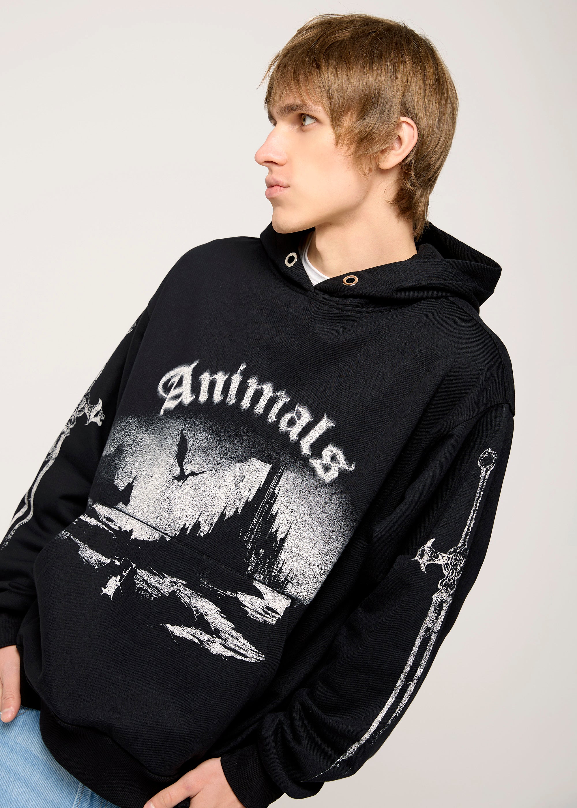 SAMPLE KNIGHT black hoodie