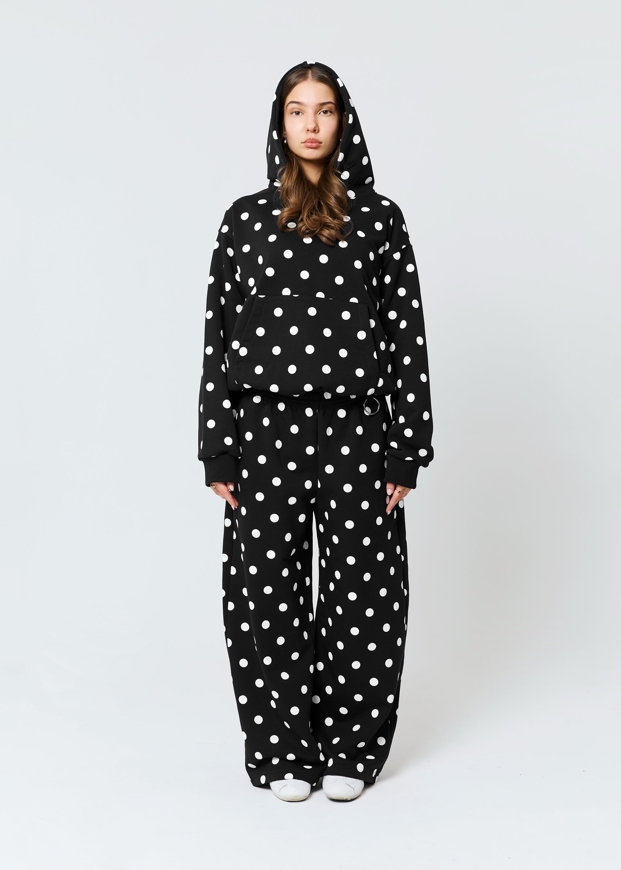 POLKA DOT black hoodie