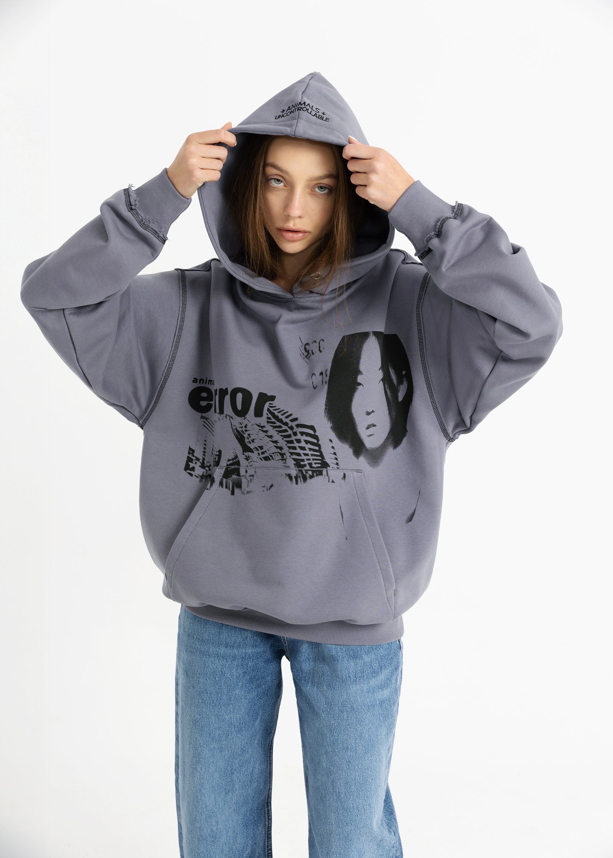 SAMPLE ERROR grey hoodie
