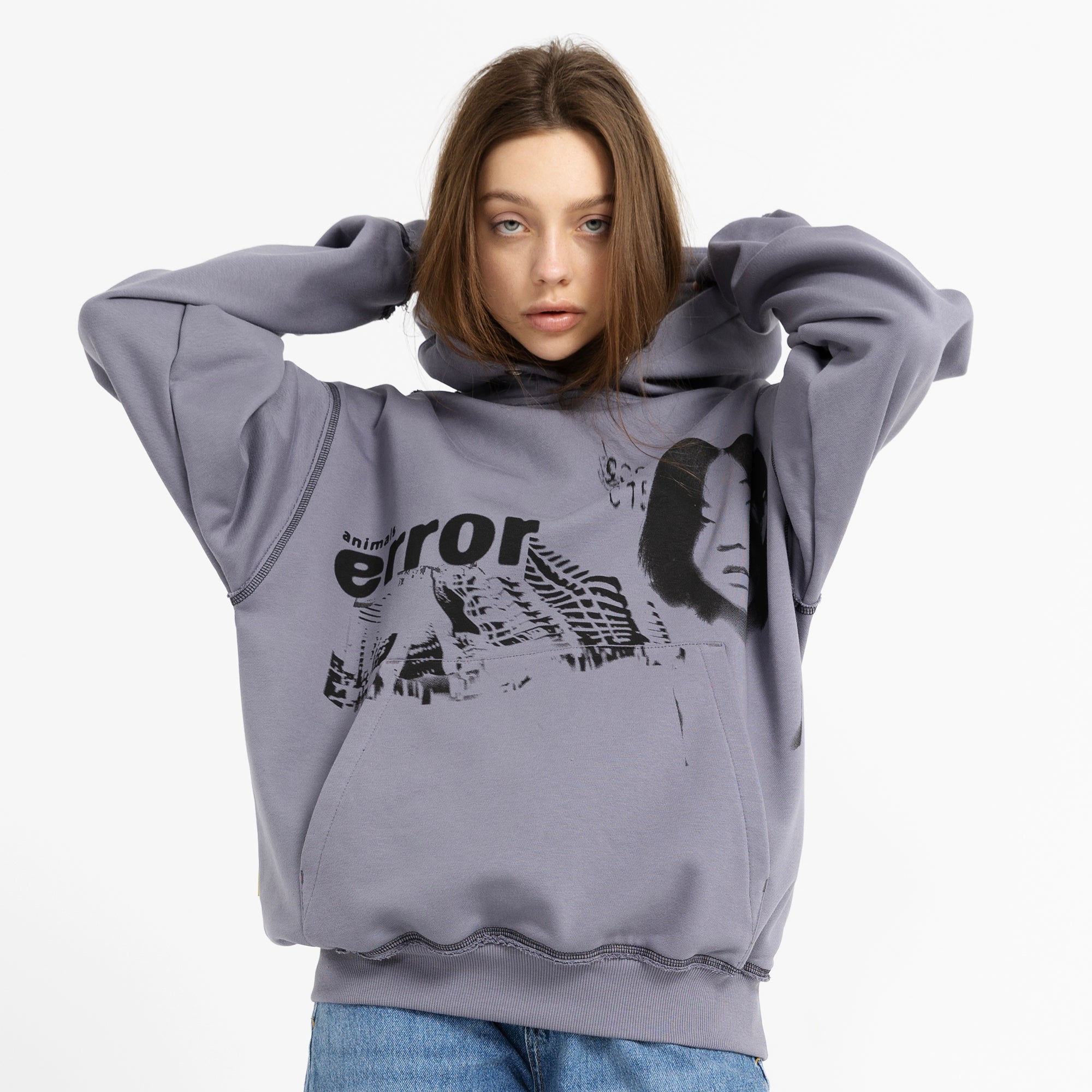 SAMPLE ERROR grey hoodie