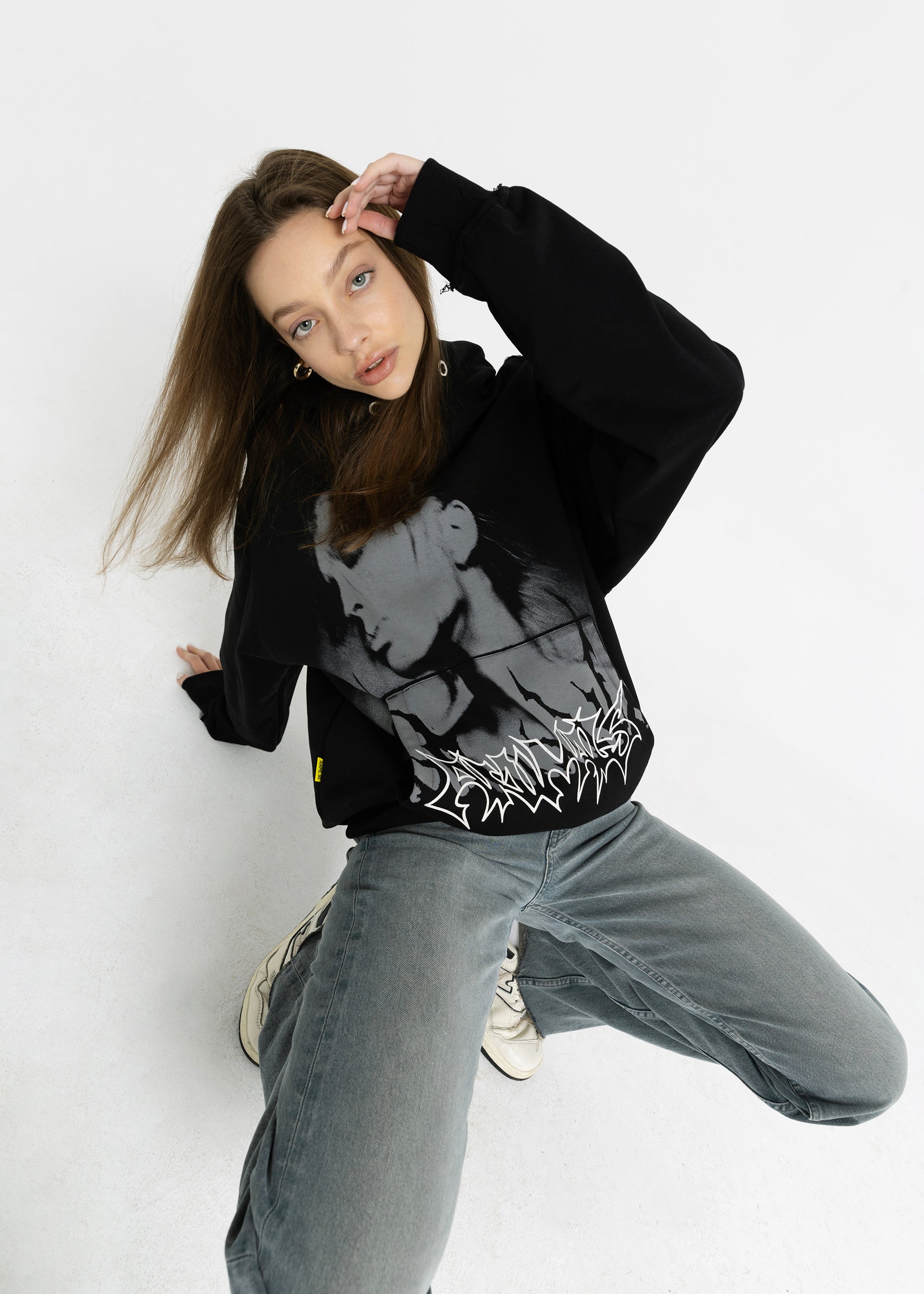 SAMPLE GRAFFITI black hoodie