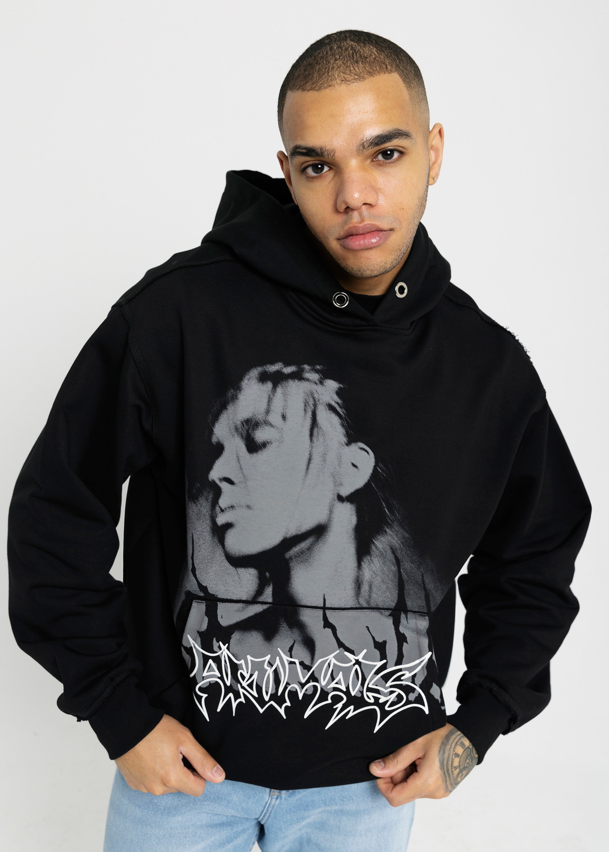 SAMPLE GRAFFITI black hoodie