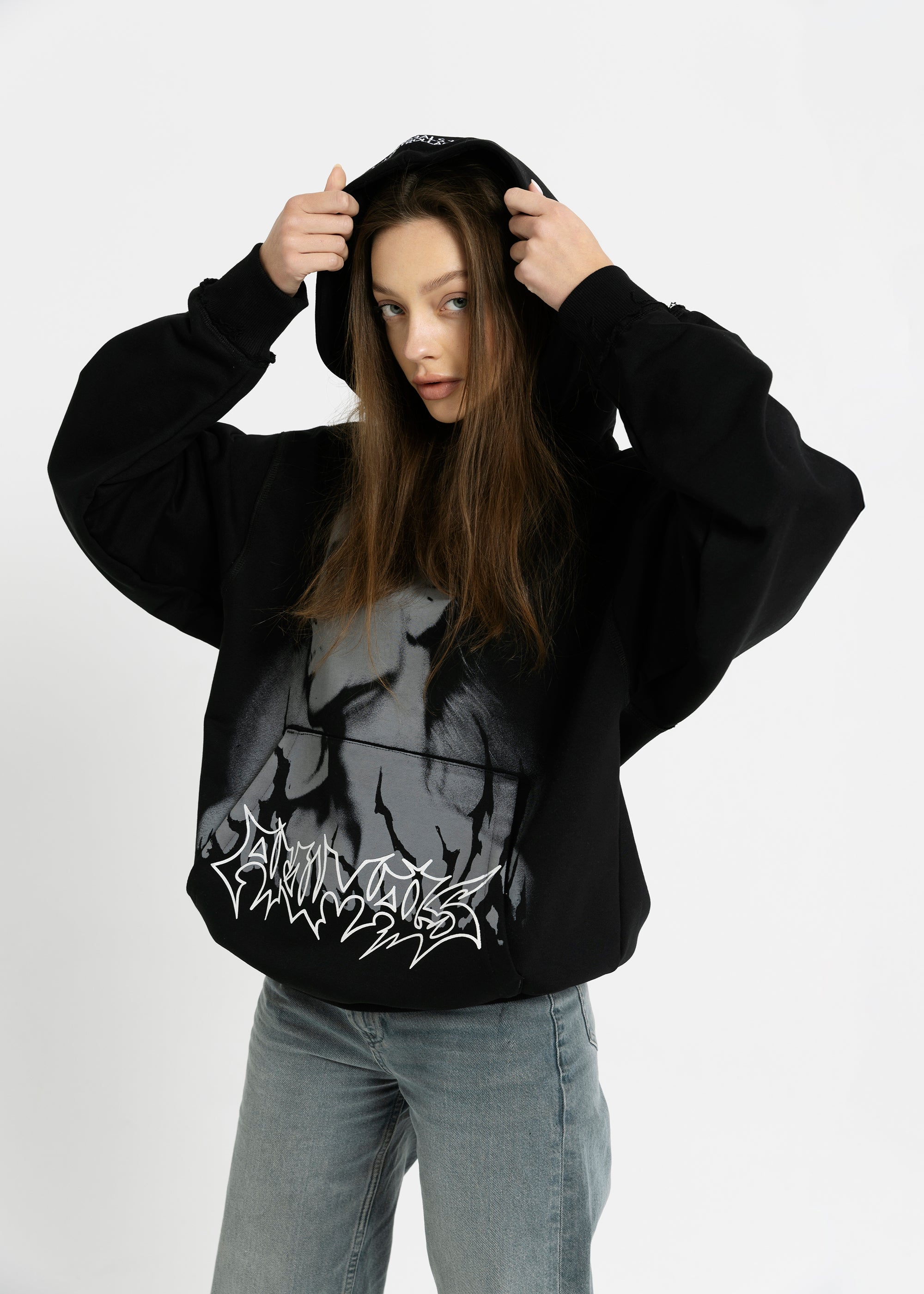 SAMPLE GRAFFITI black hoodie