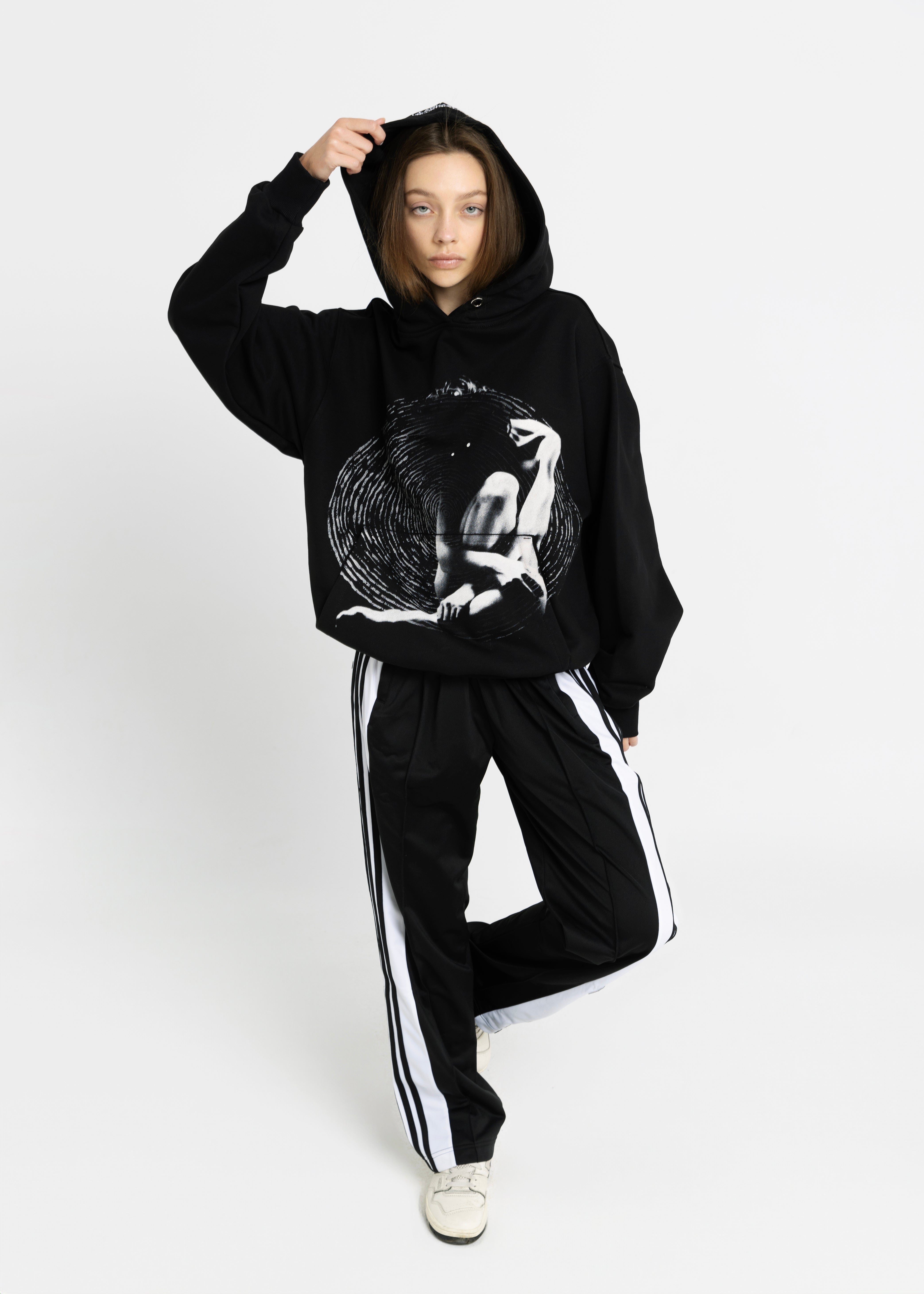 SPIRAL black hoodie