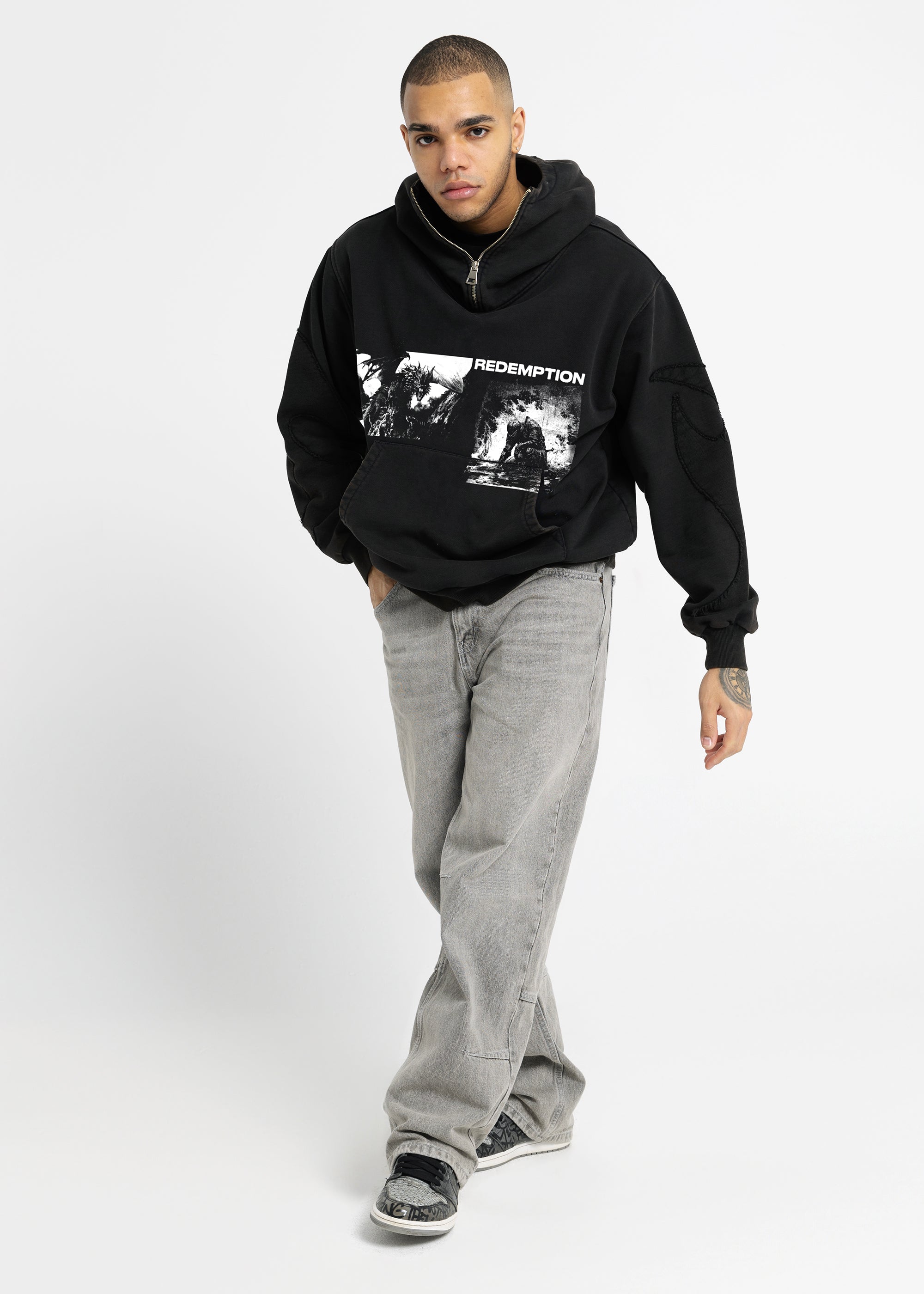 SAMPLE REDEMPTION washed hoodie