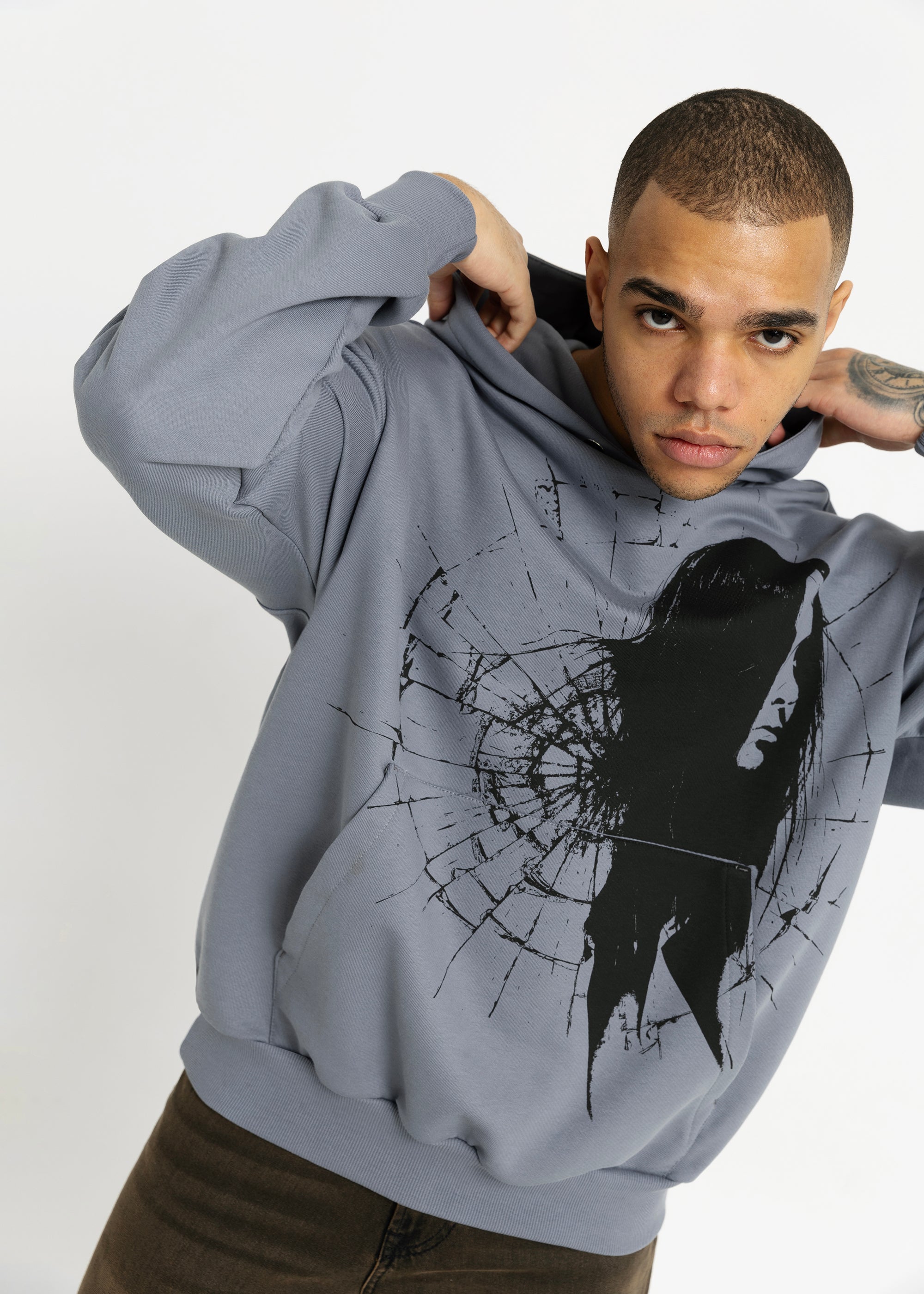 GLASS grey hoodie