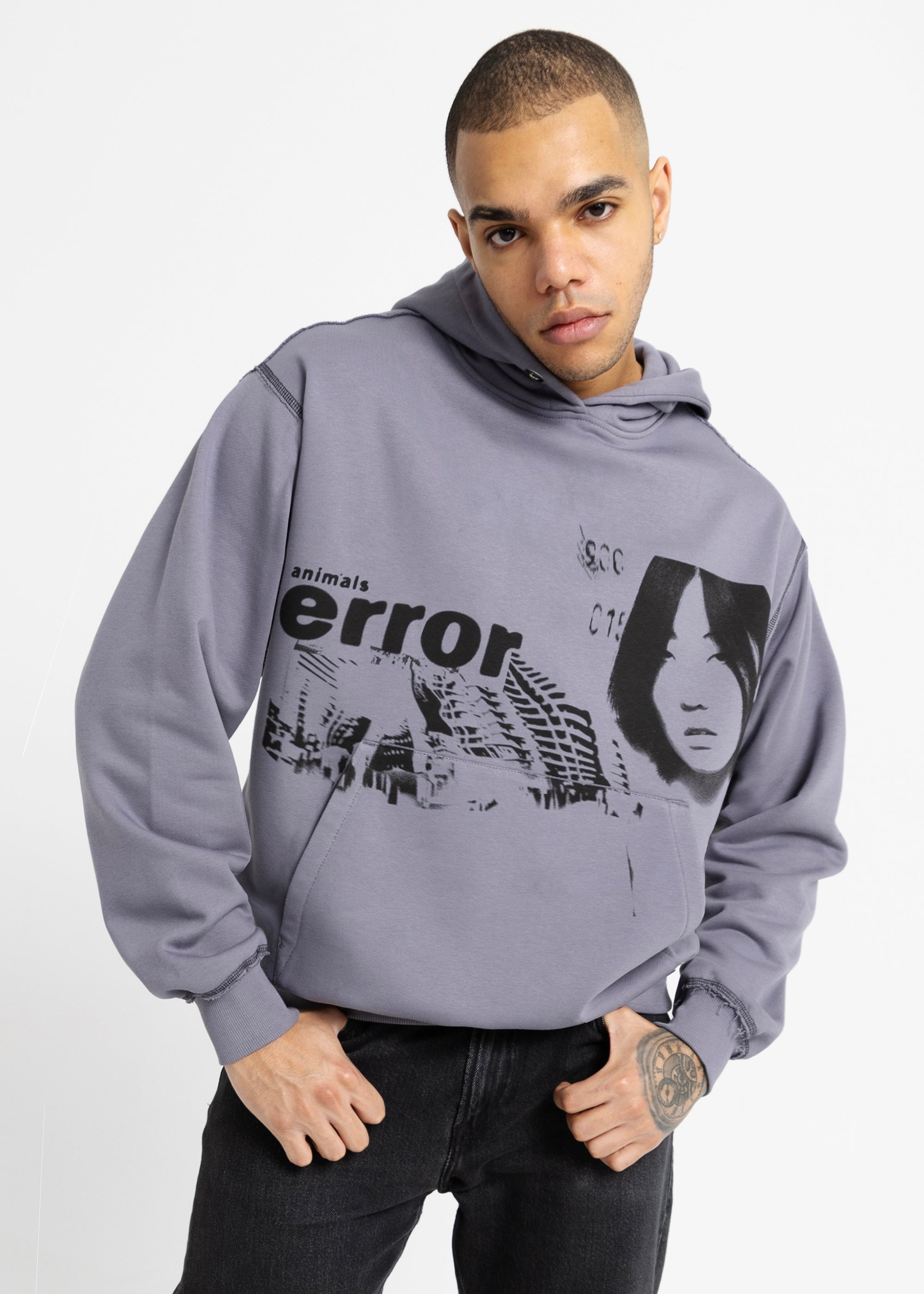 SAMPLE ERROR grey hoodie