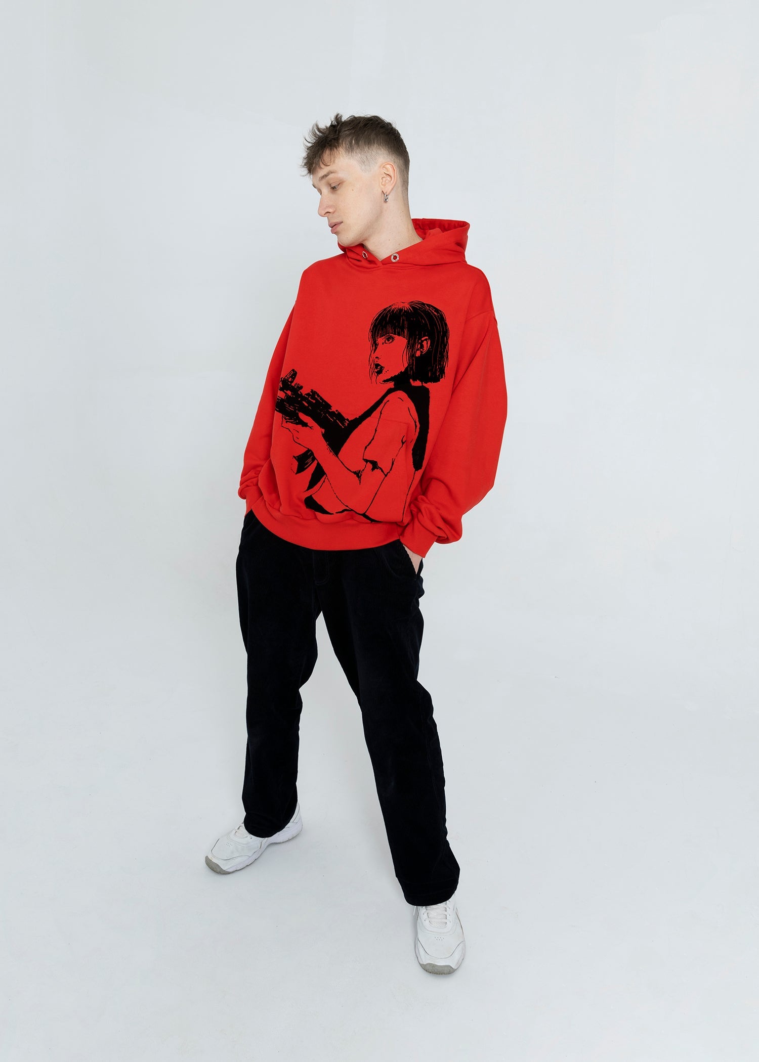SAMPLE SCHOOLGIRL red hoodie
