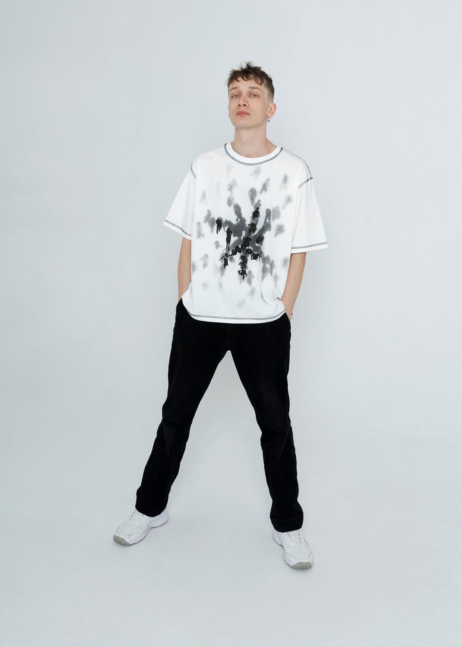 SAMPLE FOLLOWERS white t-shirt
