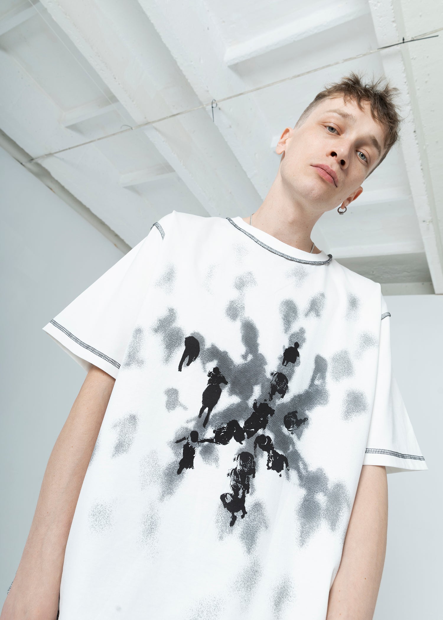 SAMPLE FOLLOWERS white t-shirt