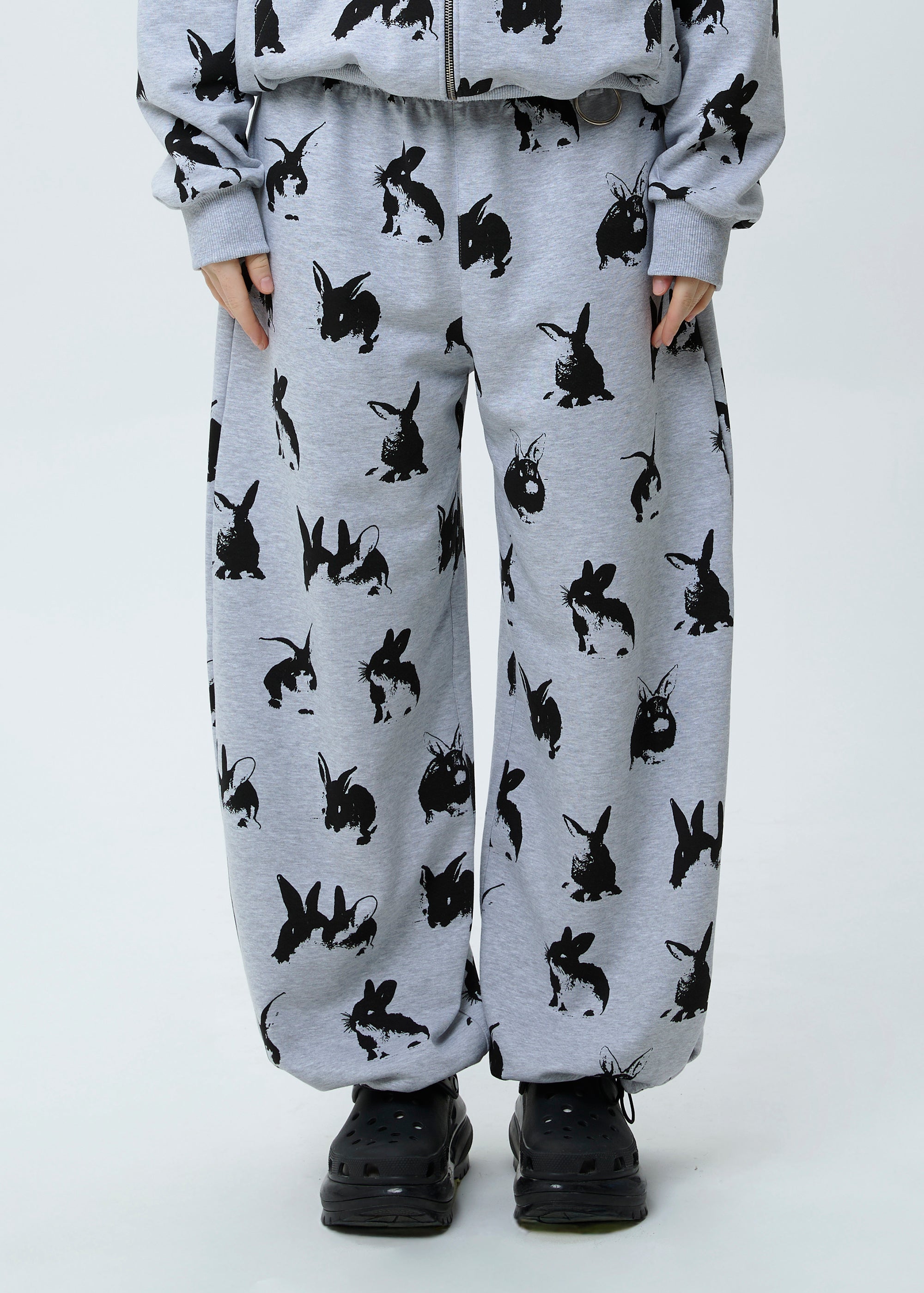BUBBLE RABBIT grey sweatpants