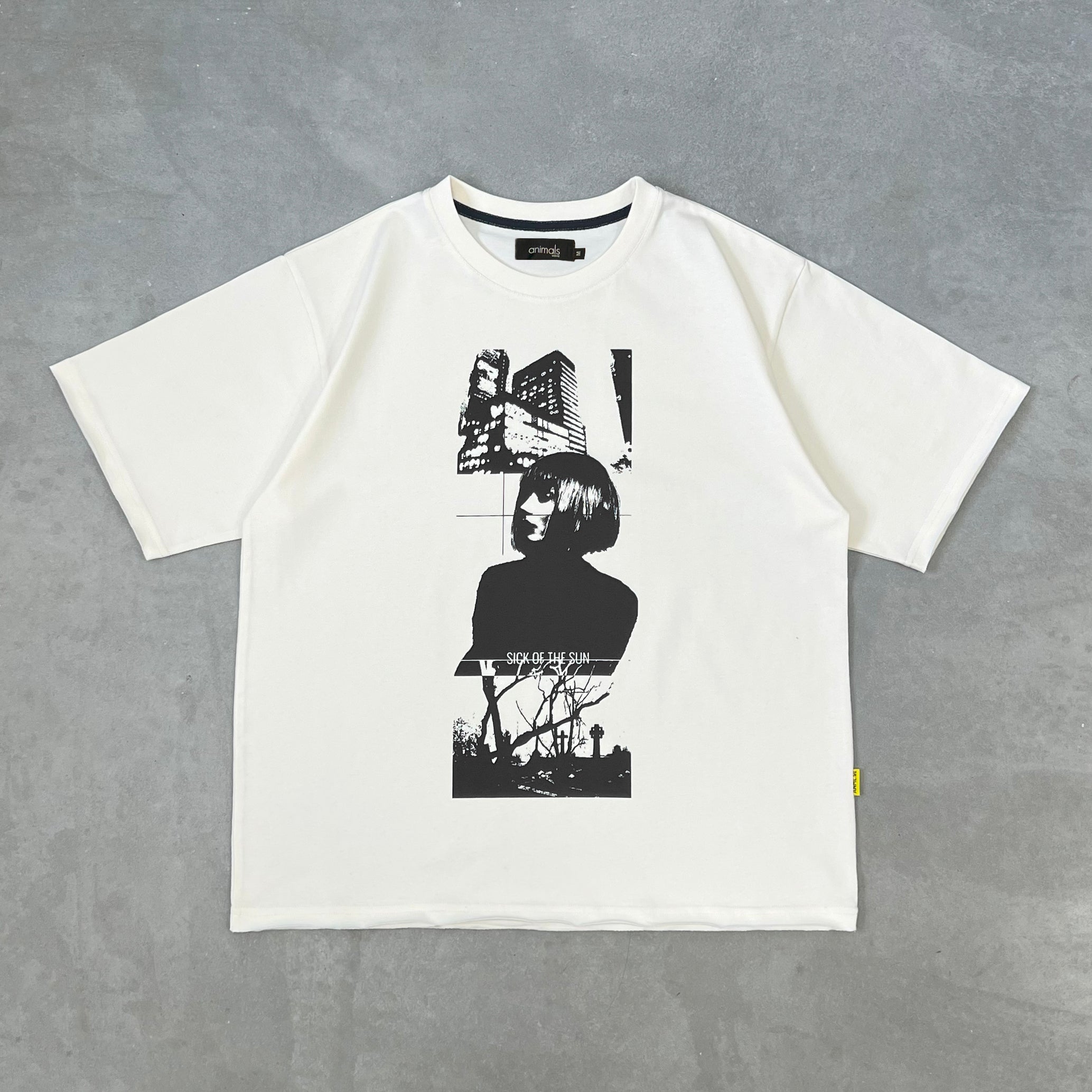SAMPLE SICK OF THE SUN ecru t-shirt