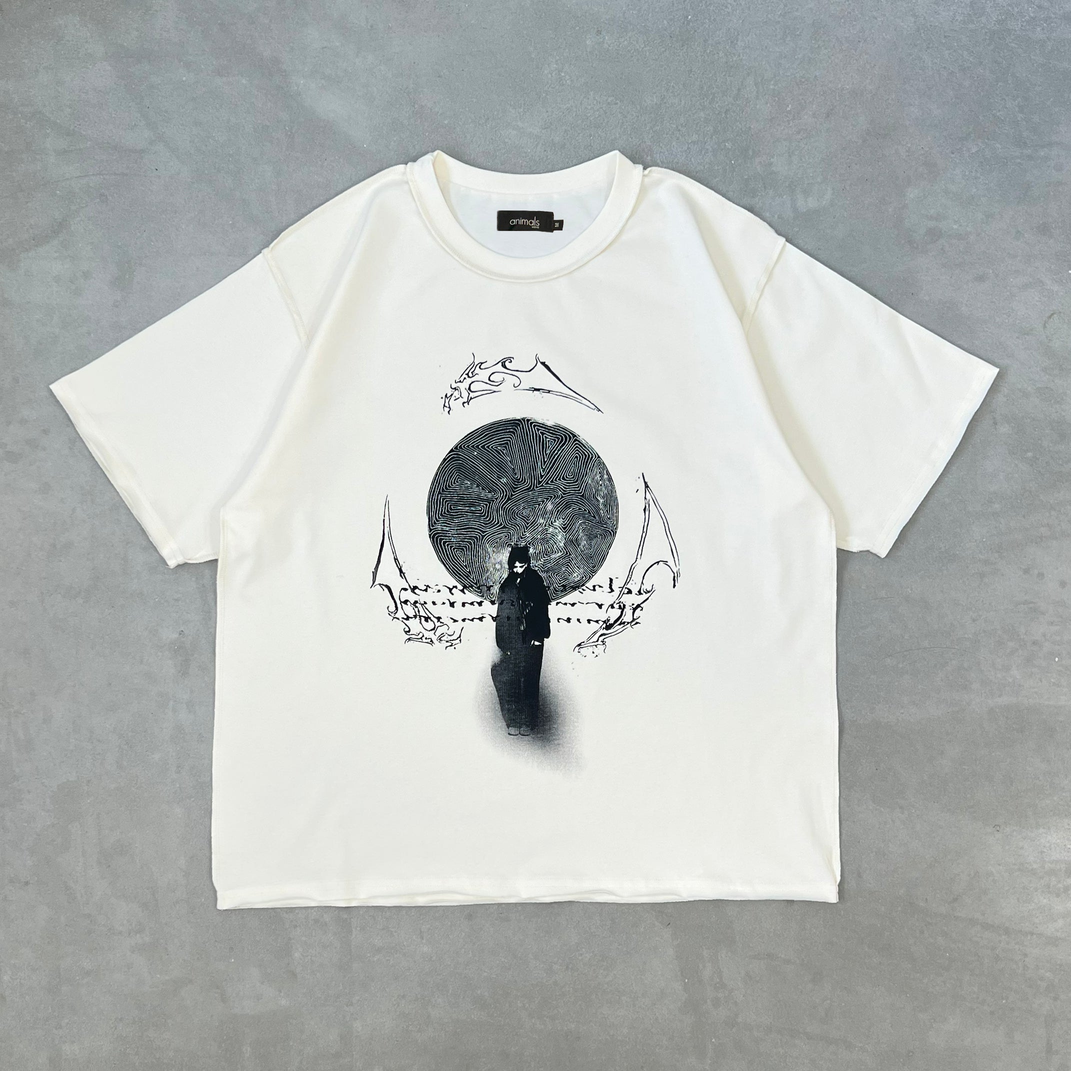 SAMPLE FULLMOON ecru t-shirt