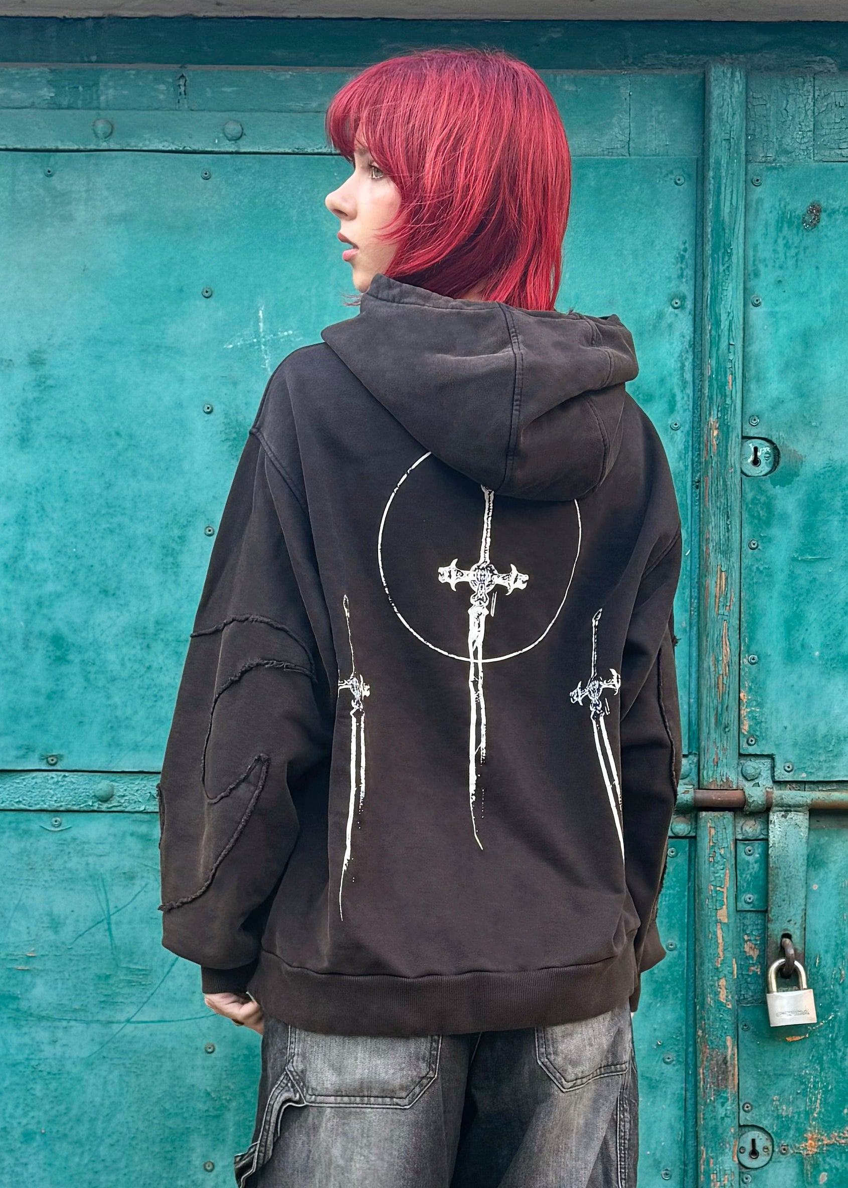 SAMPLE REDEMPTION washed hoodie