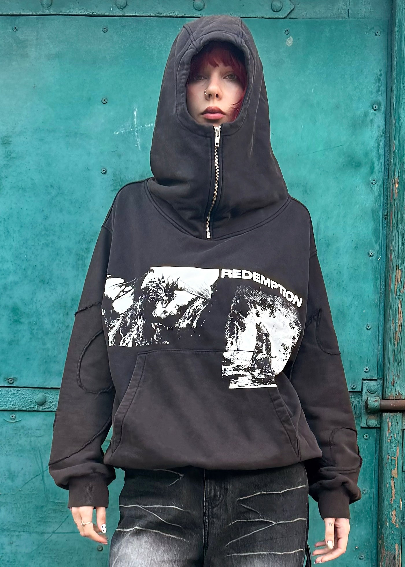 SAMPLE REDEMPTION washed hoodie