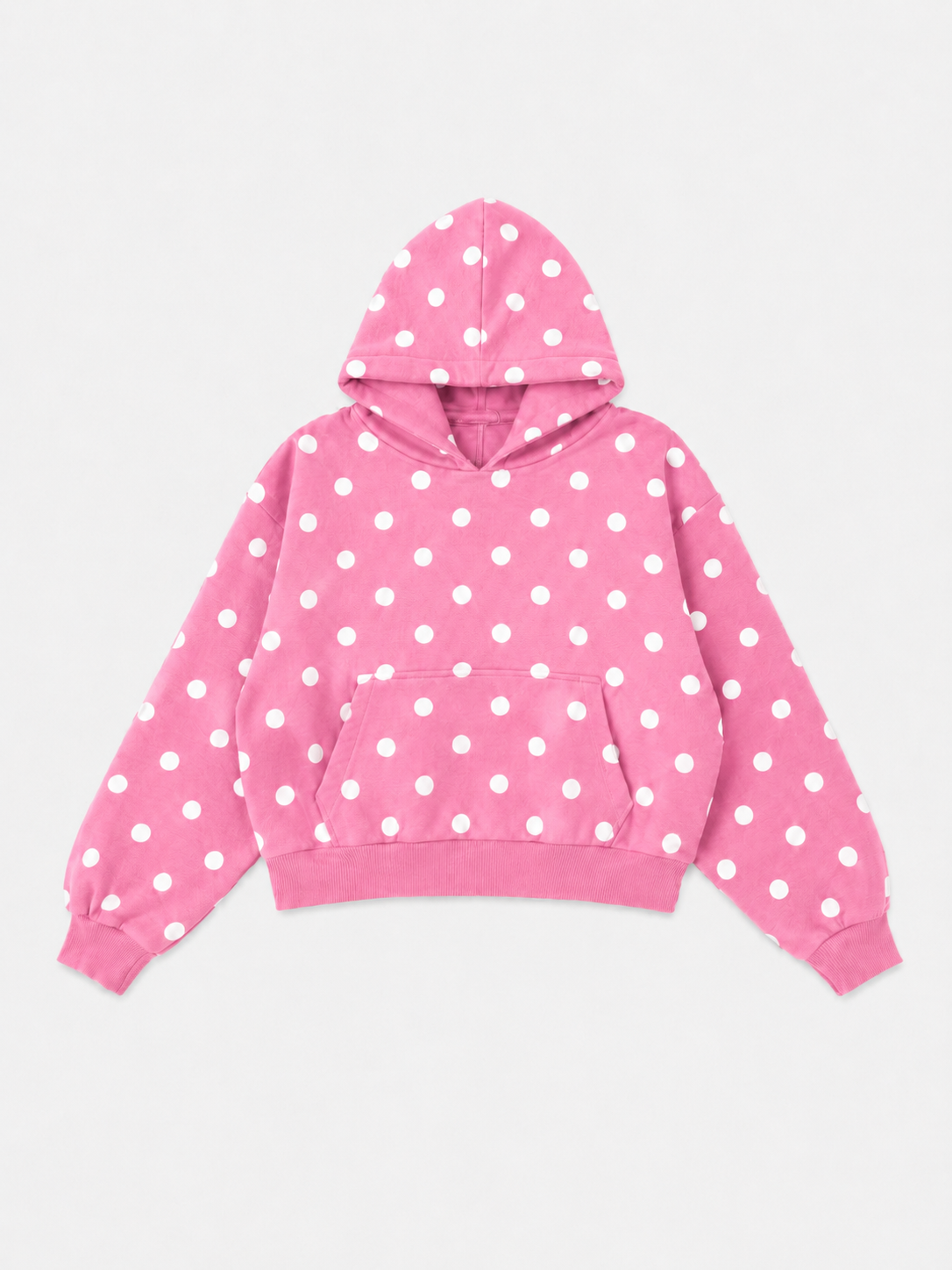 POLKA DOT pink hoodie