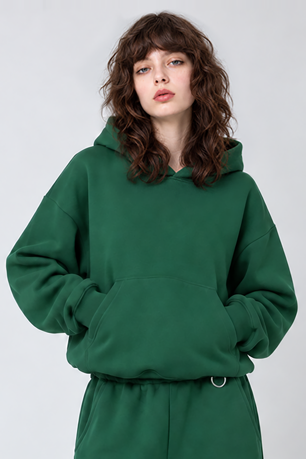 BASIC green hoodie