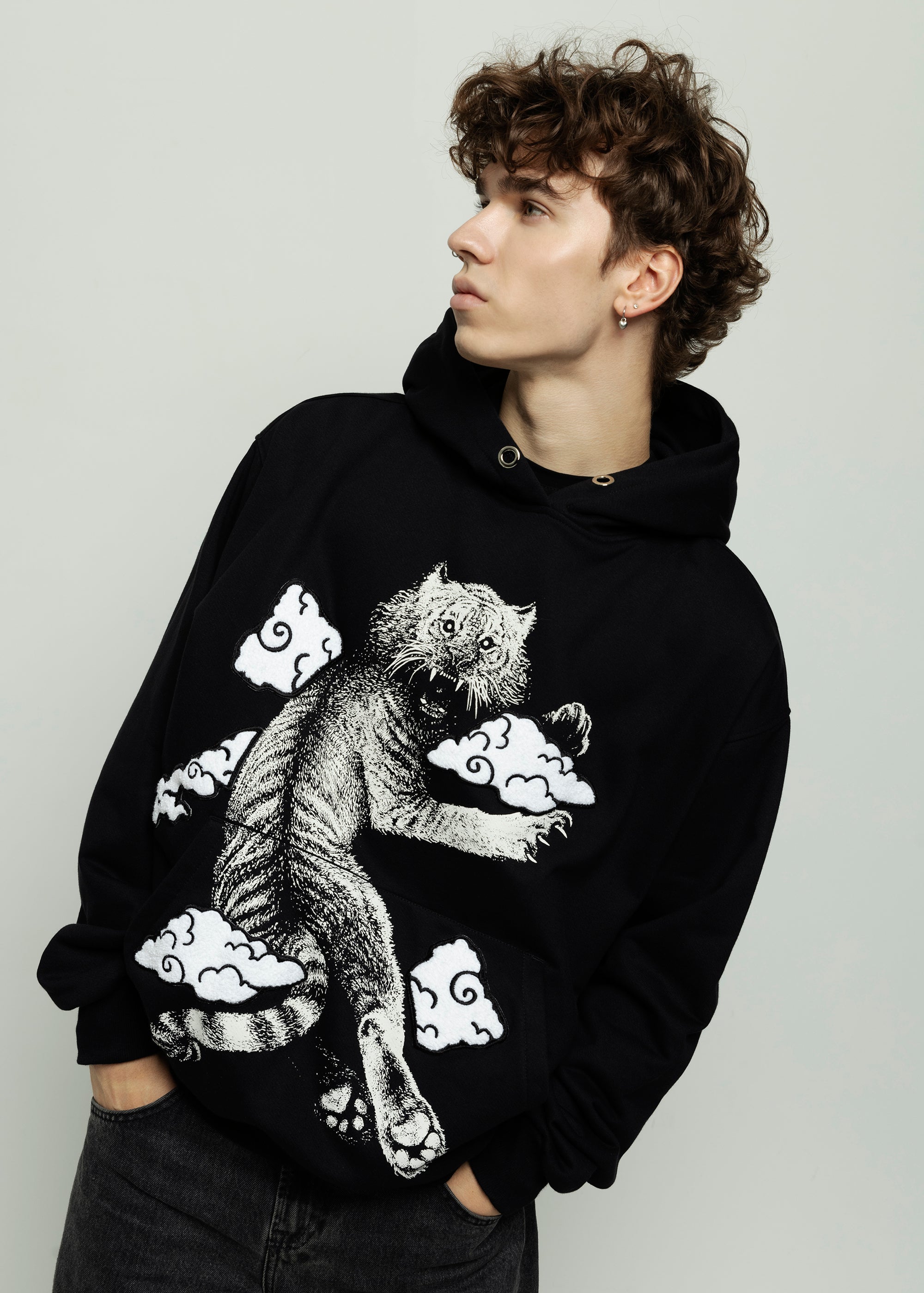 TIGER black hoodie