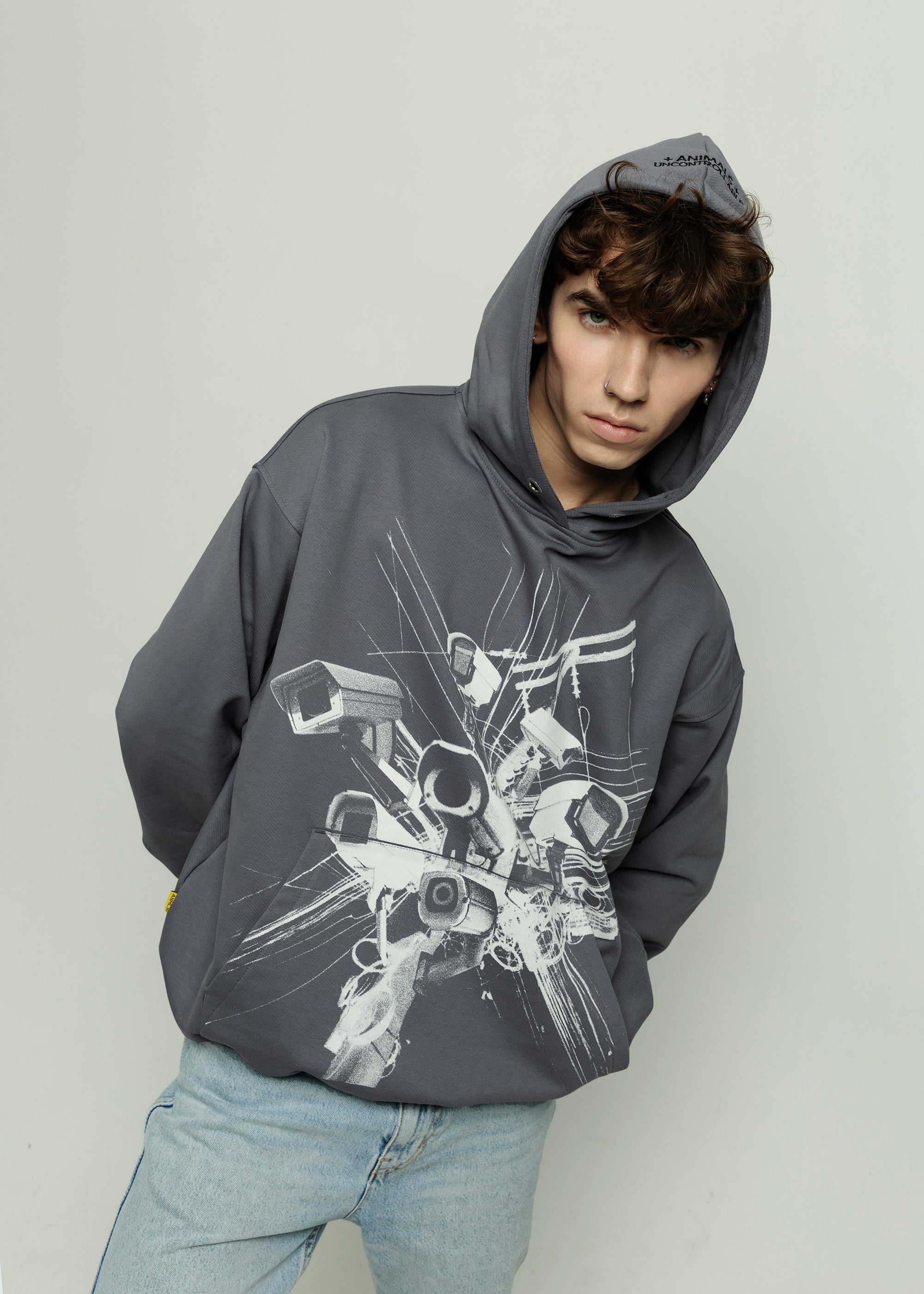 SAMPLE CAMERA grey hoodie