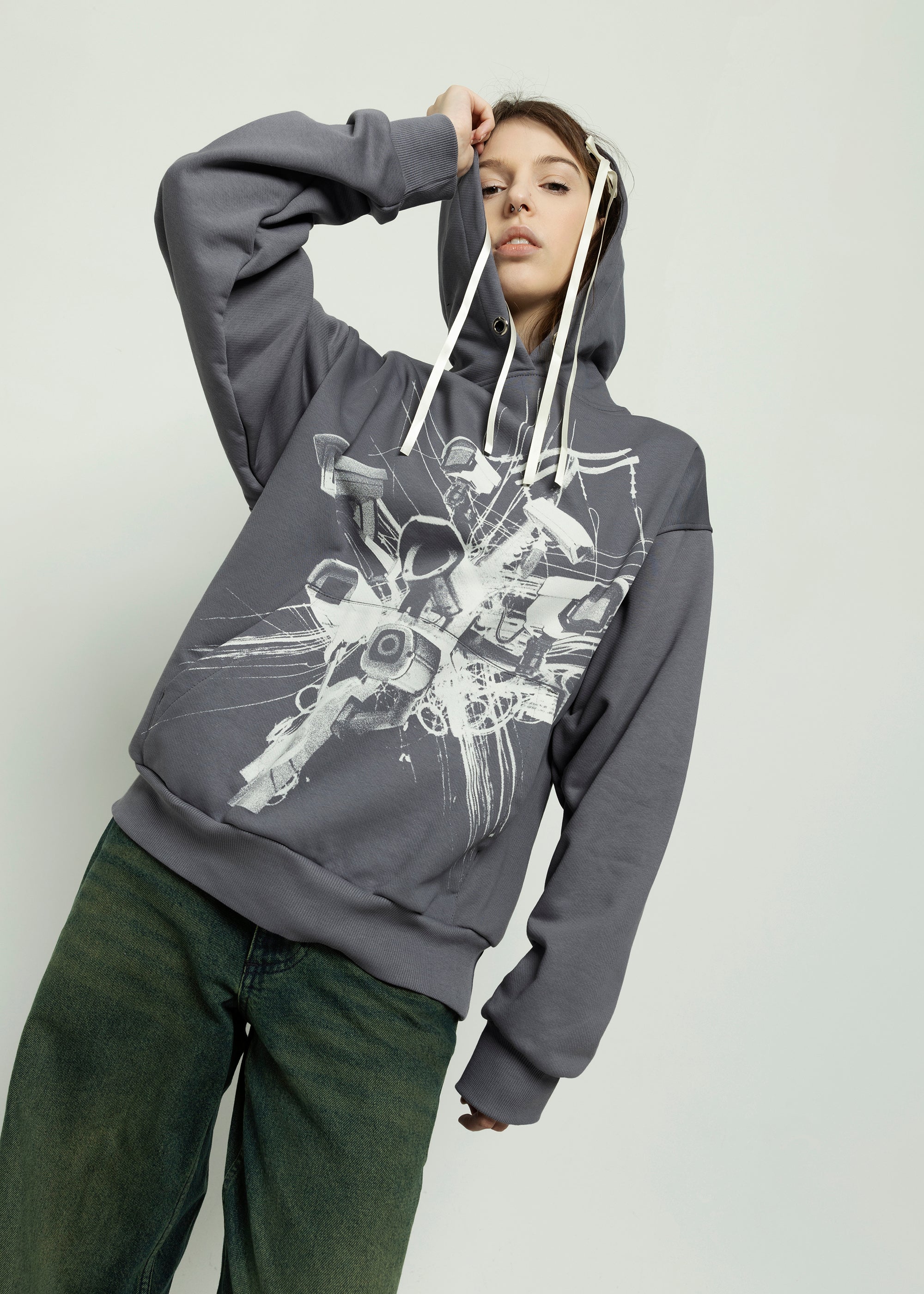 SAMPLE CAMERA grey hoodie