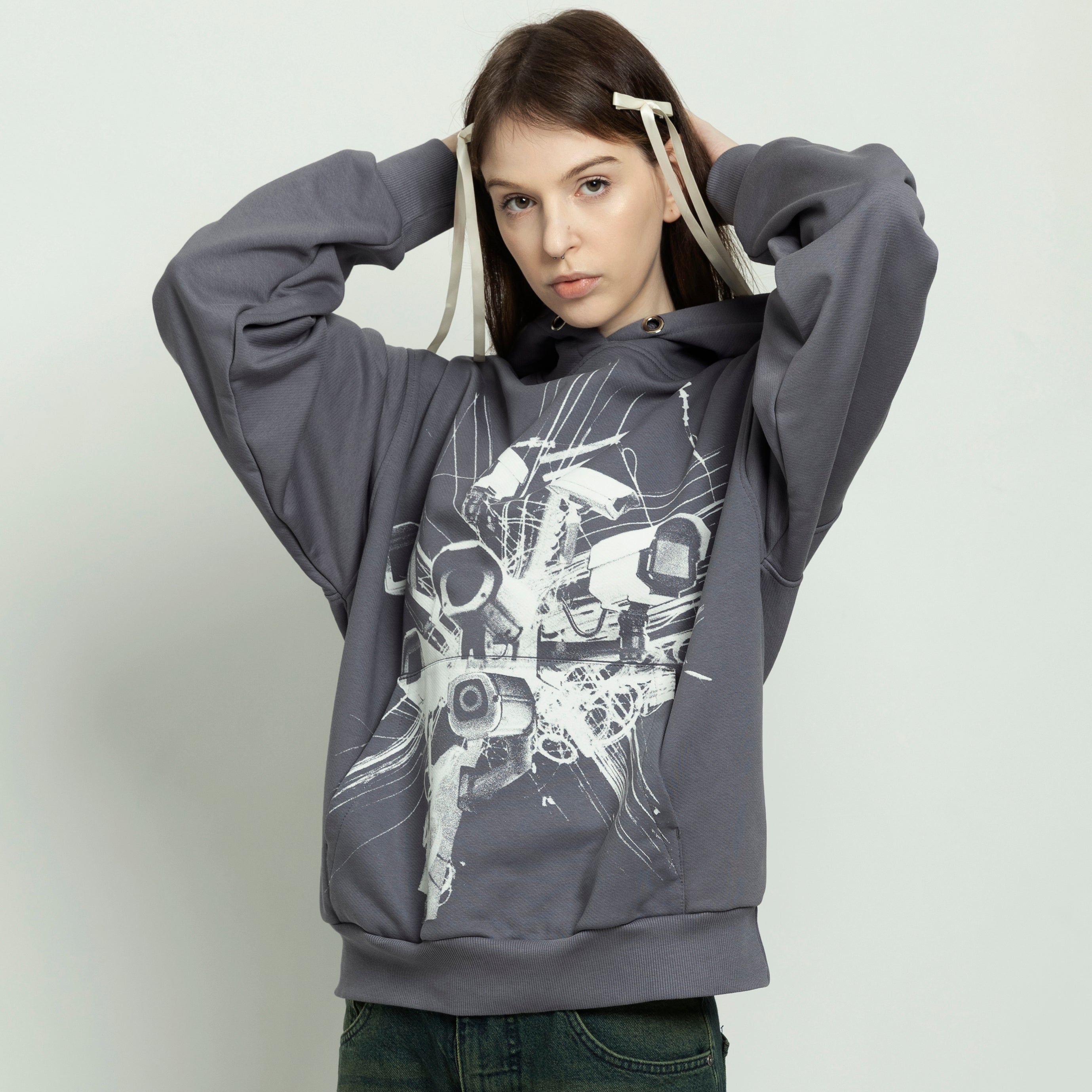 SAMPLE CAMERA grey hoodie