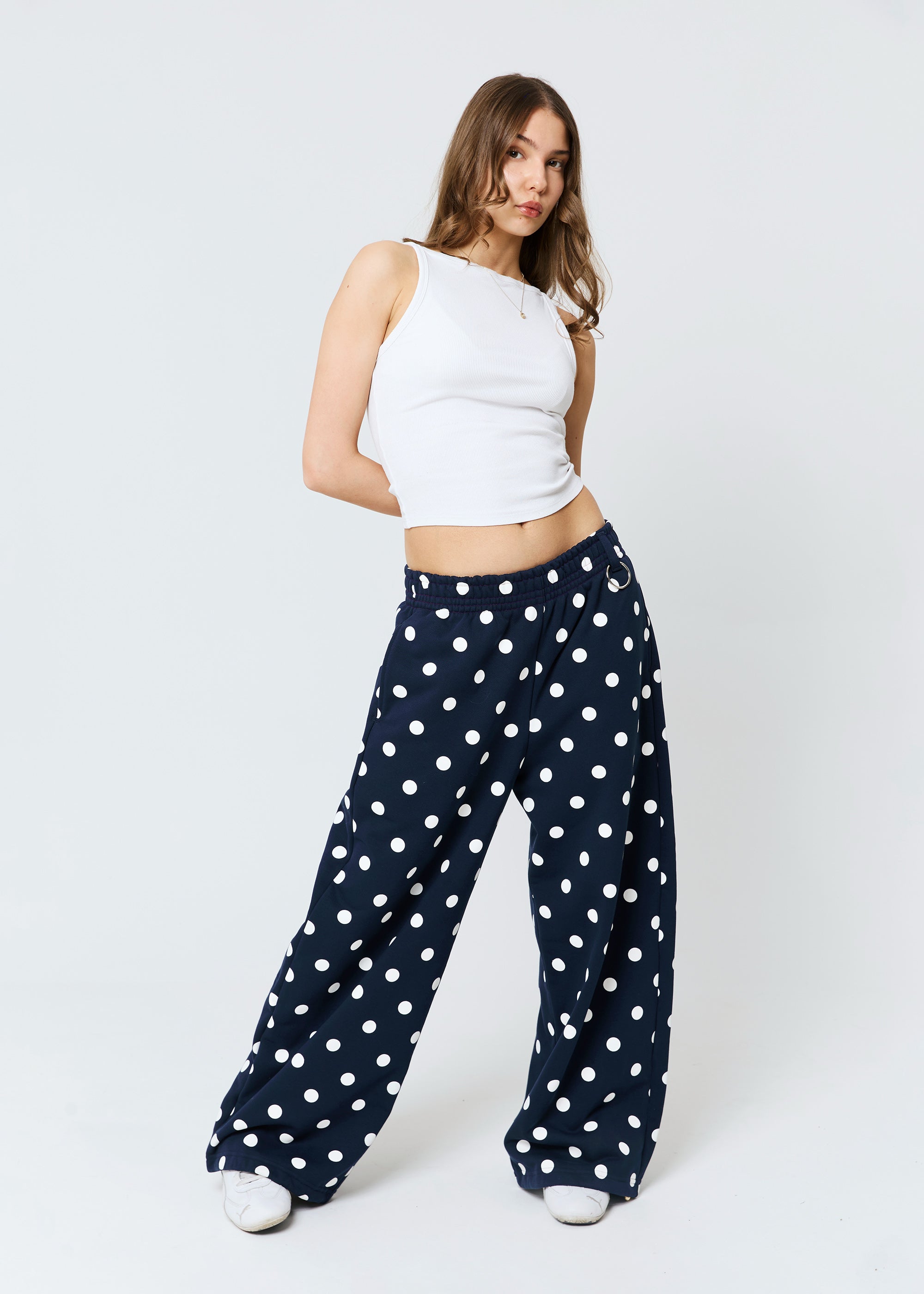 POLKA DOT navy sweatpants
