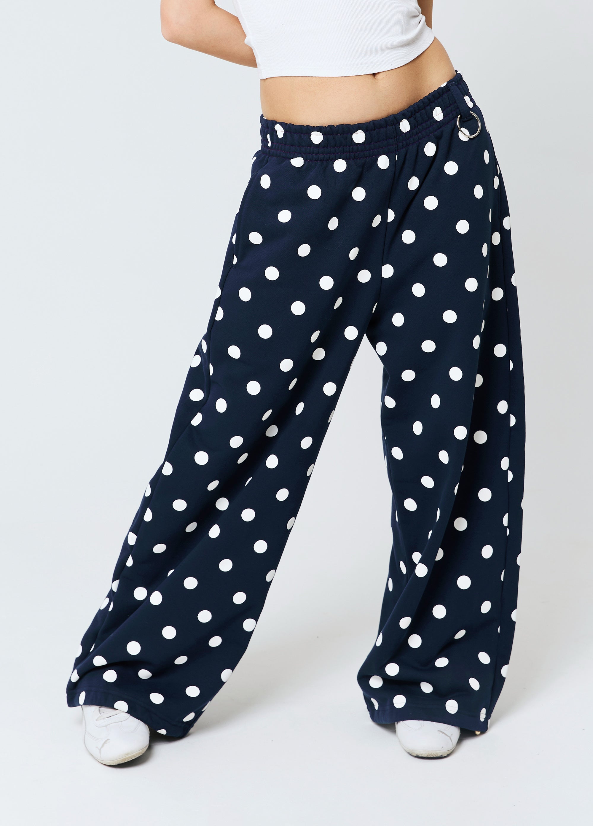 POLKA DOT navy sweatpants