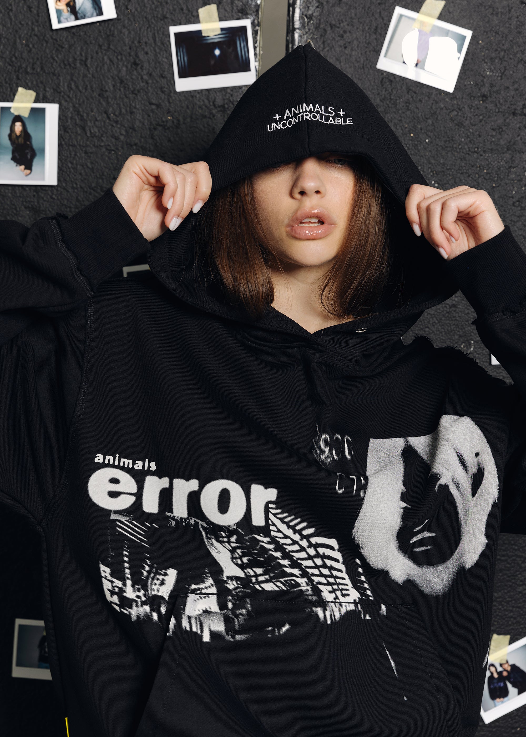 ERROR black hoodie