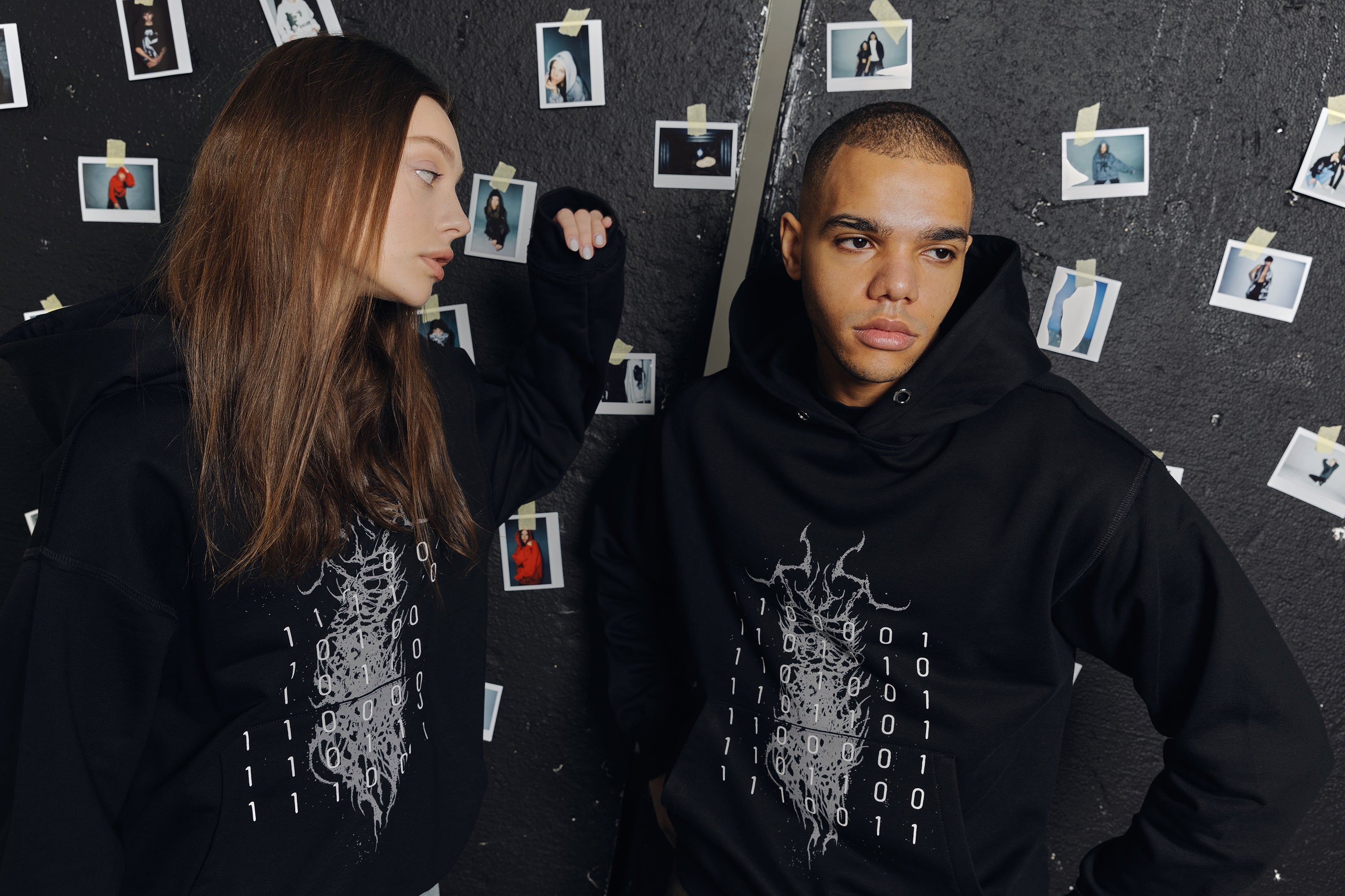 BINARY CODE black hoodie