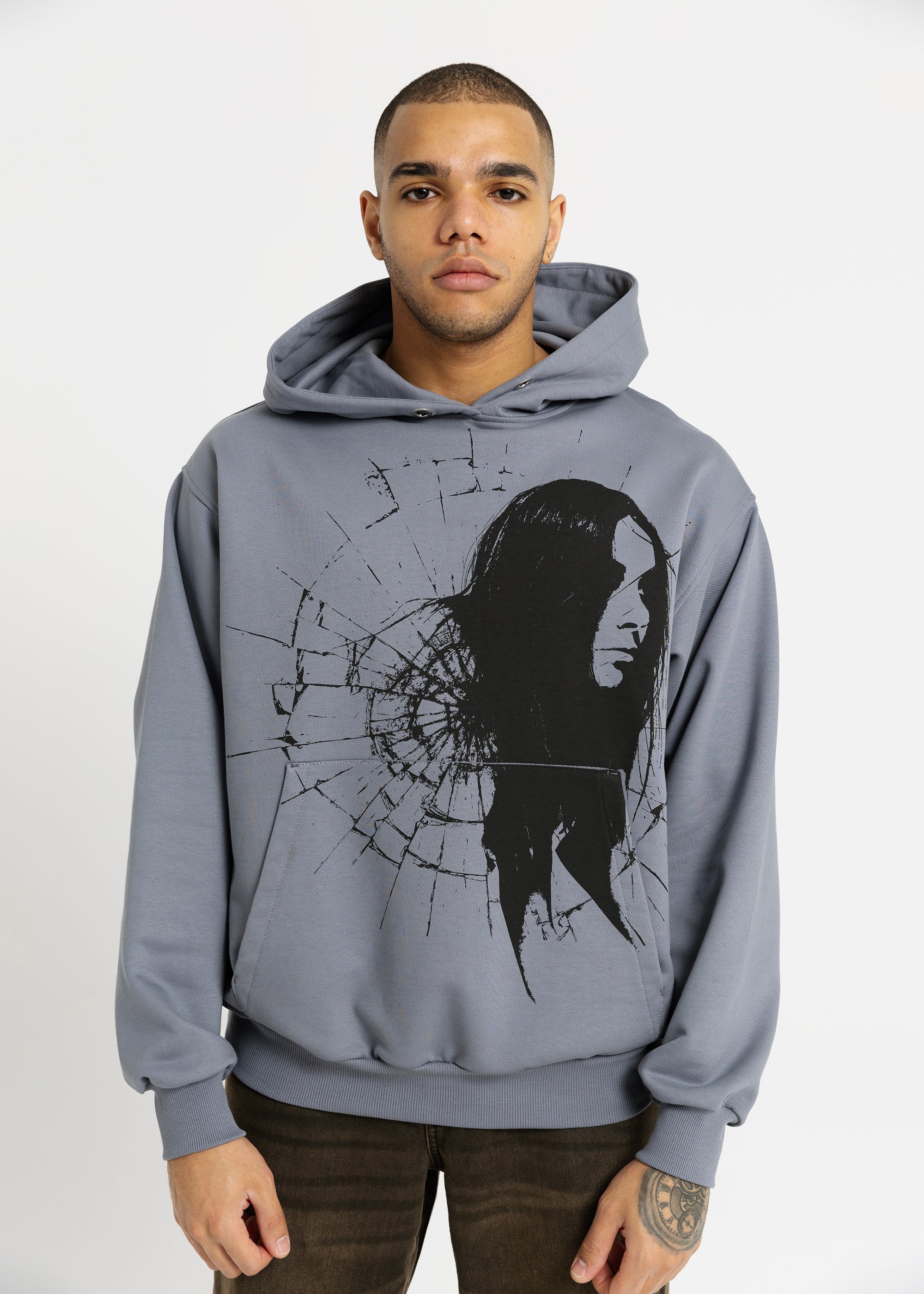 GLASS grey hoodie