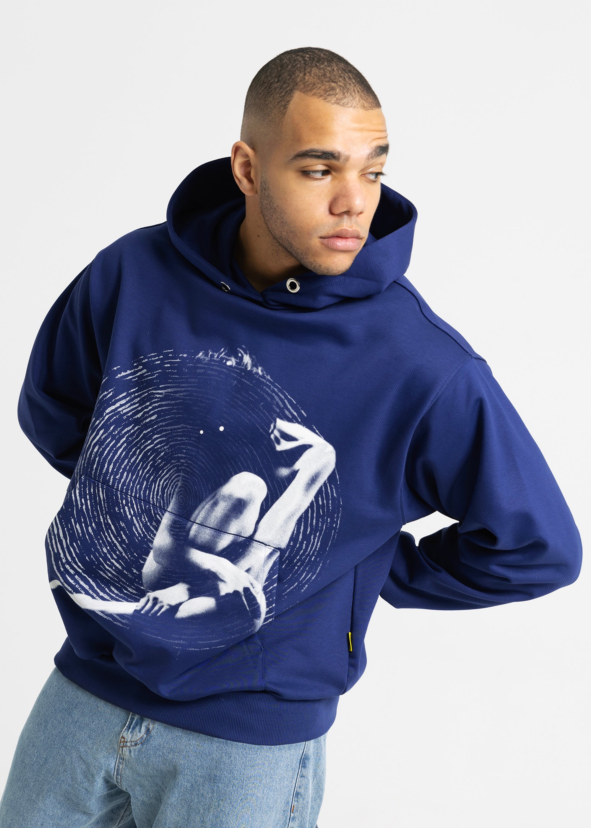 SPIRAL navy hoodie