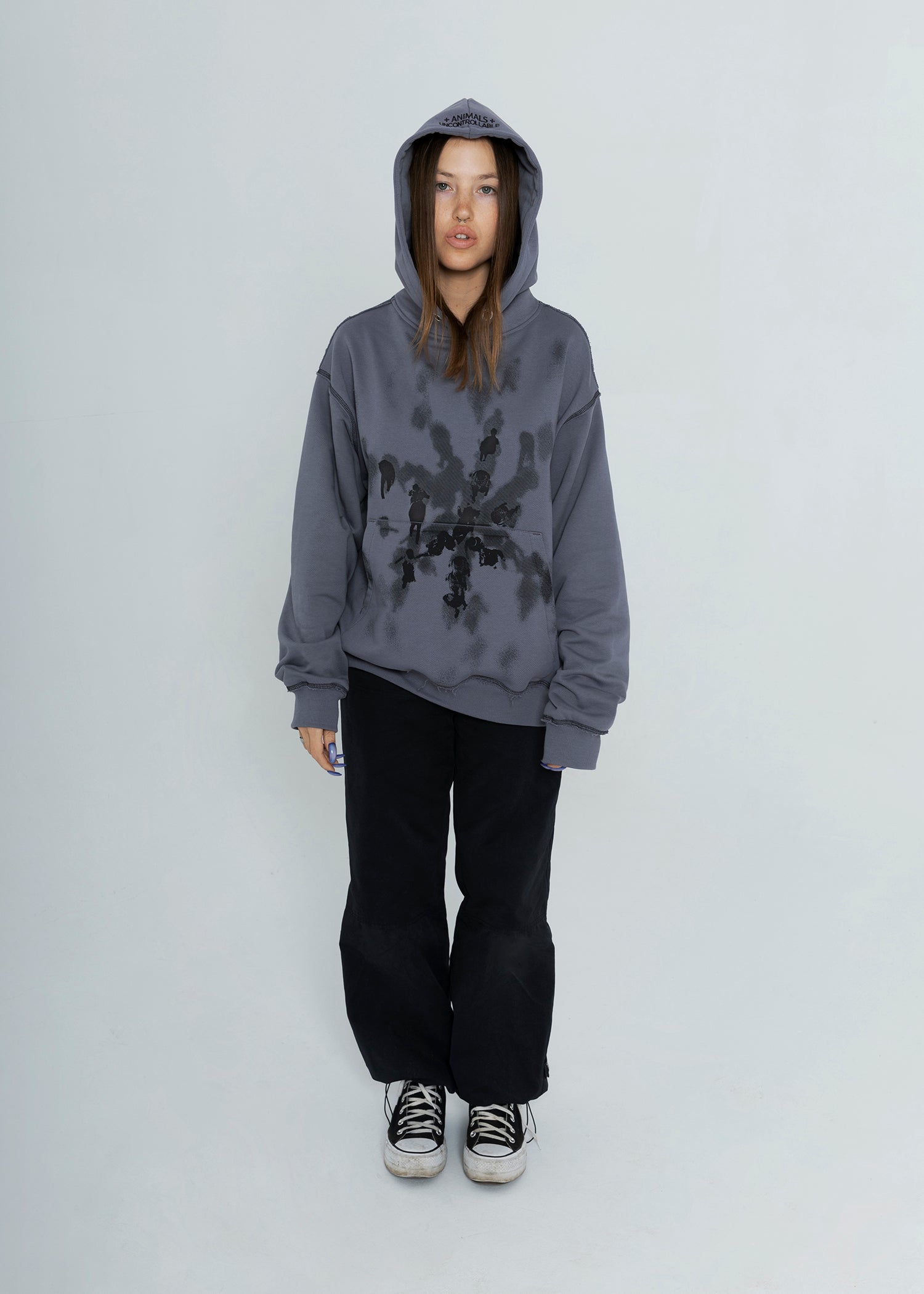 SAMPLE FOLLOWERS grey hoodie