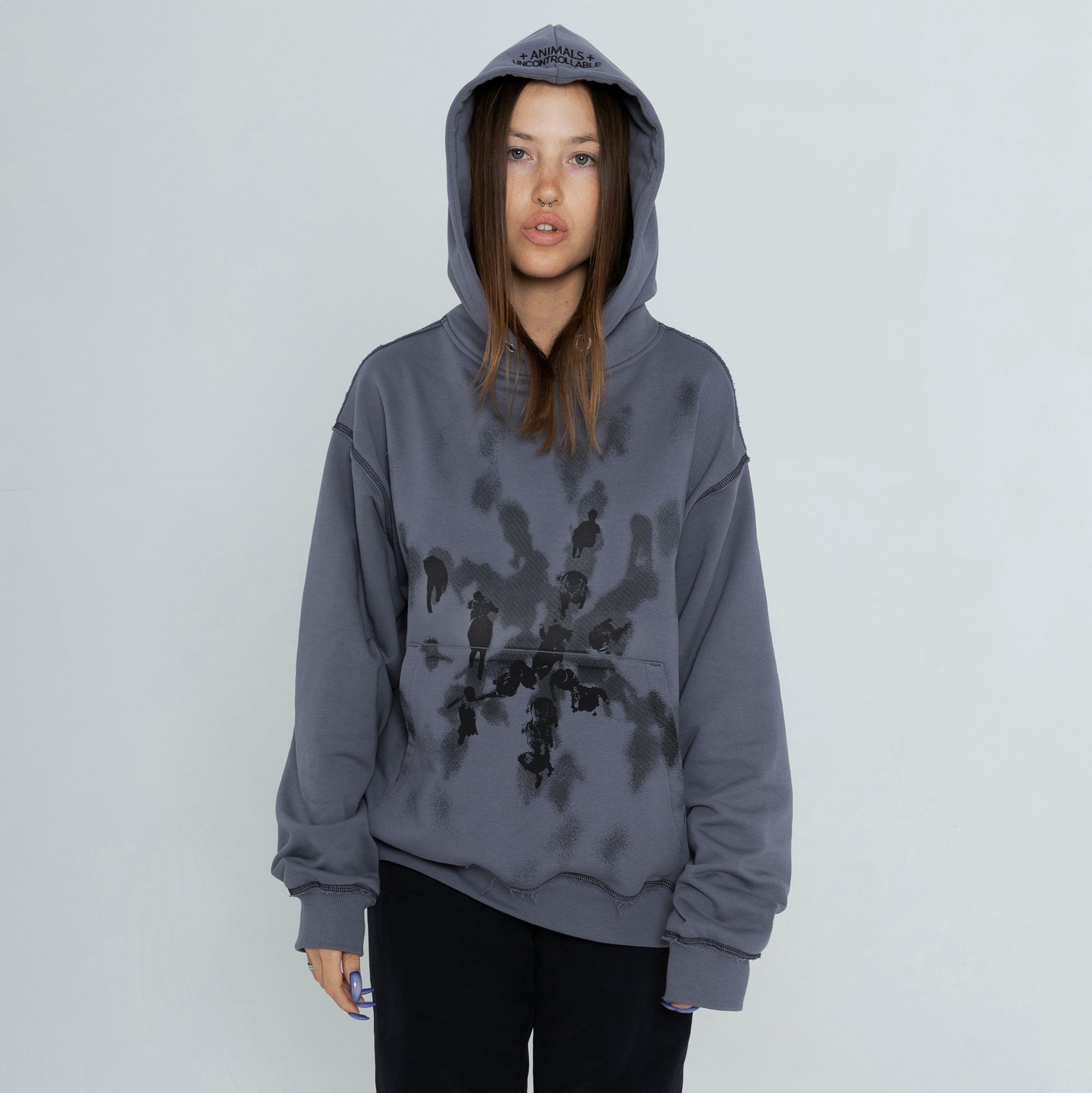 SAMPLE FOLLOWERS grey hoodie