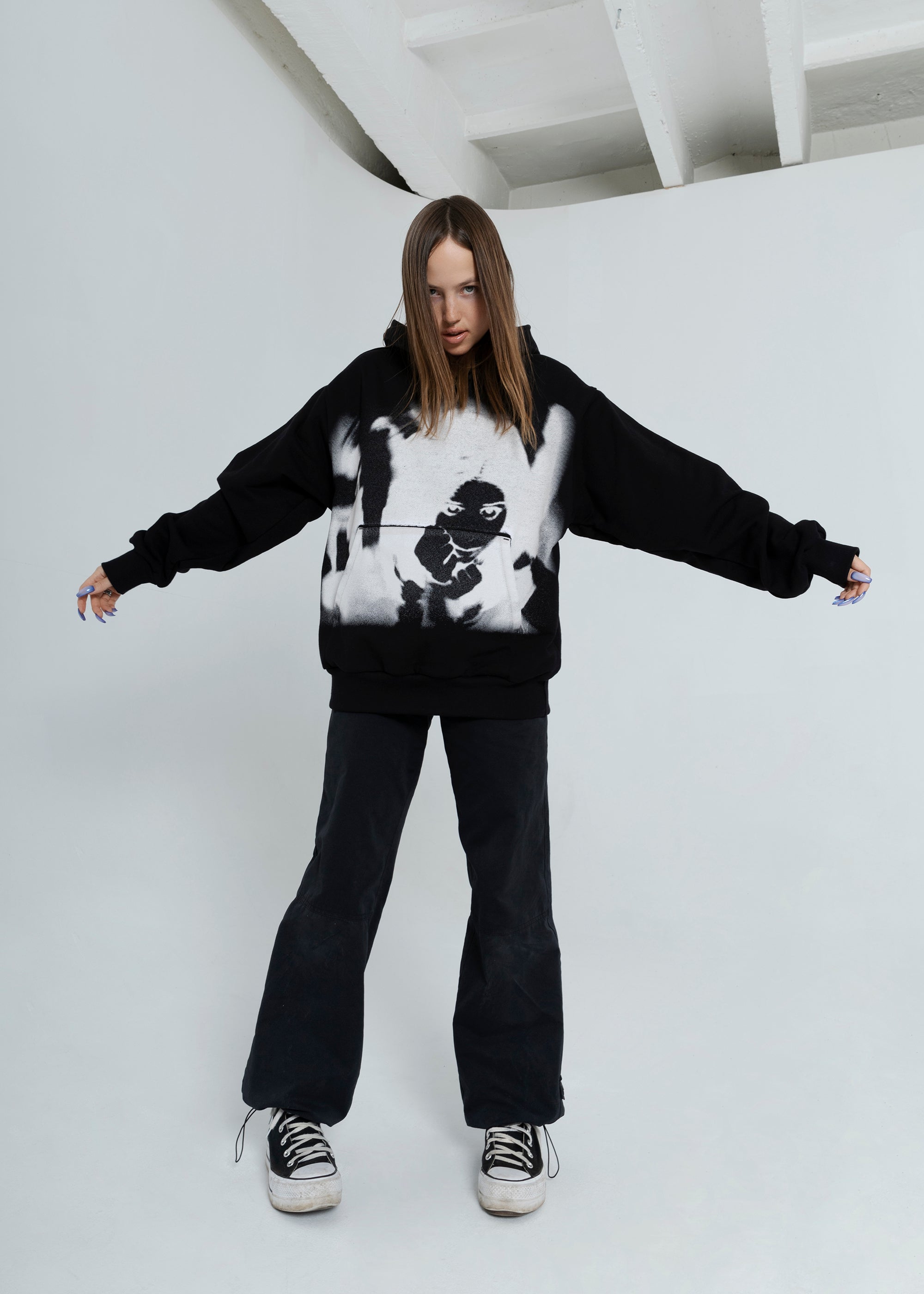 SAMPLE FEAR BLACK hoodie