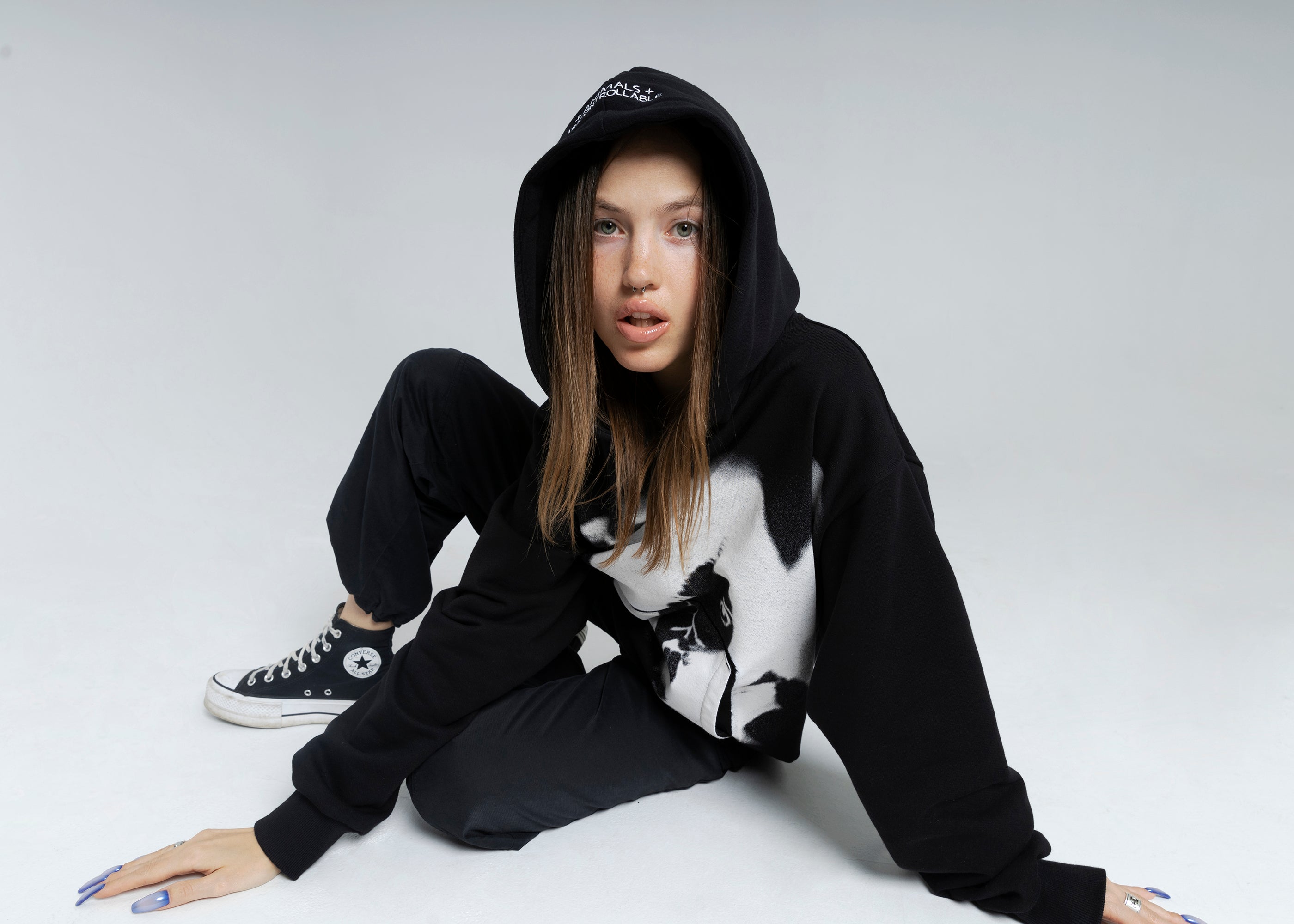SAMPLE FEAR BLACK hoodie