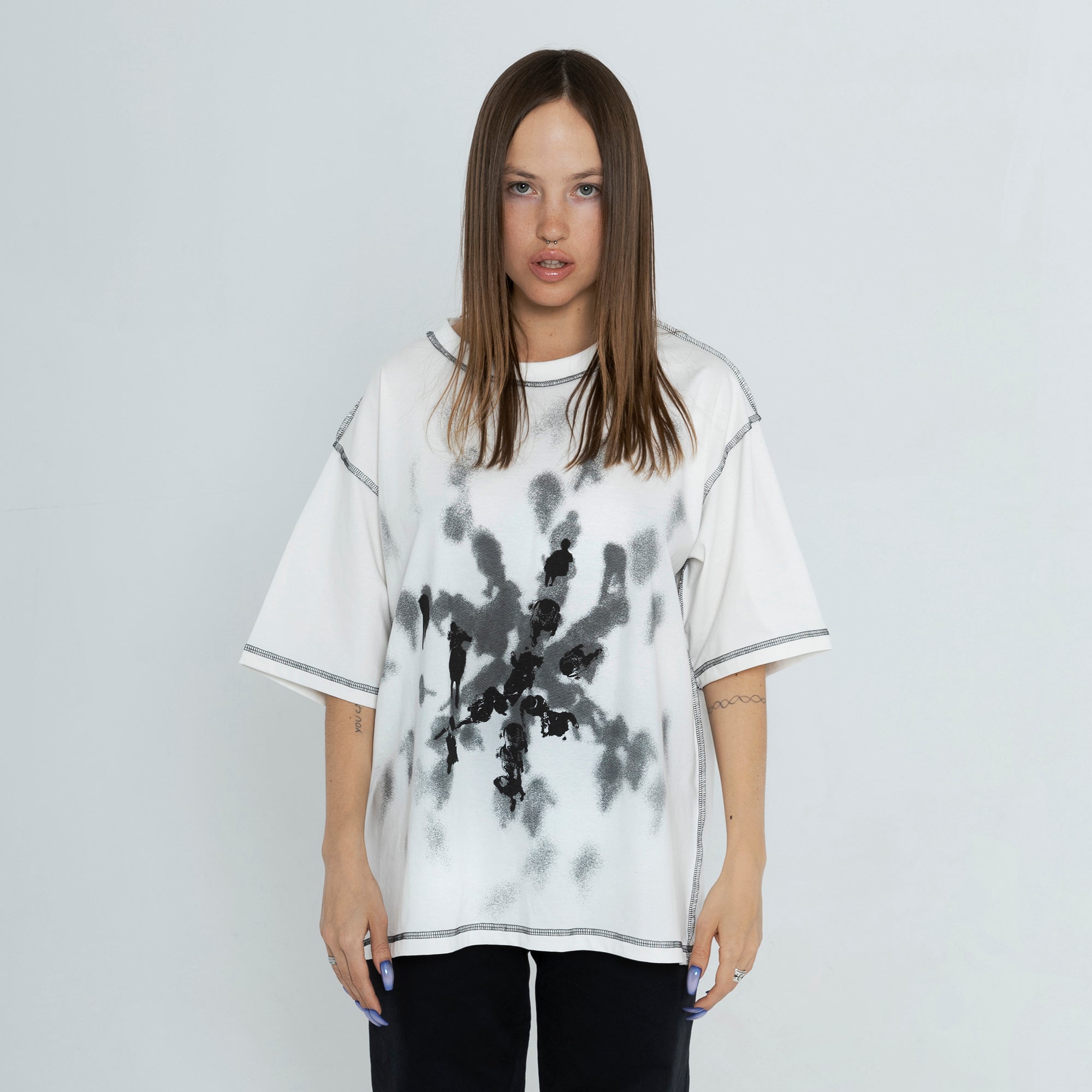 SAMPLE FOLLOWERS white t-shirt