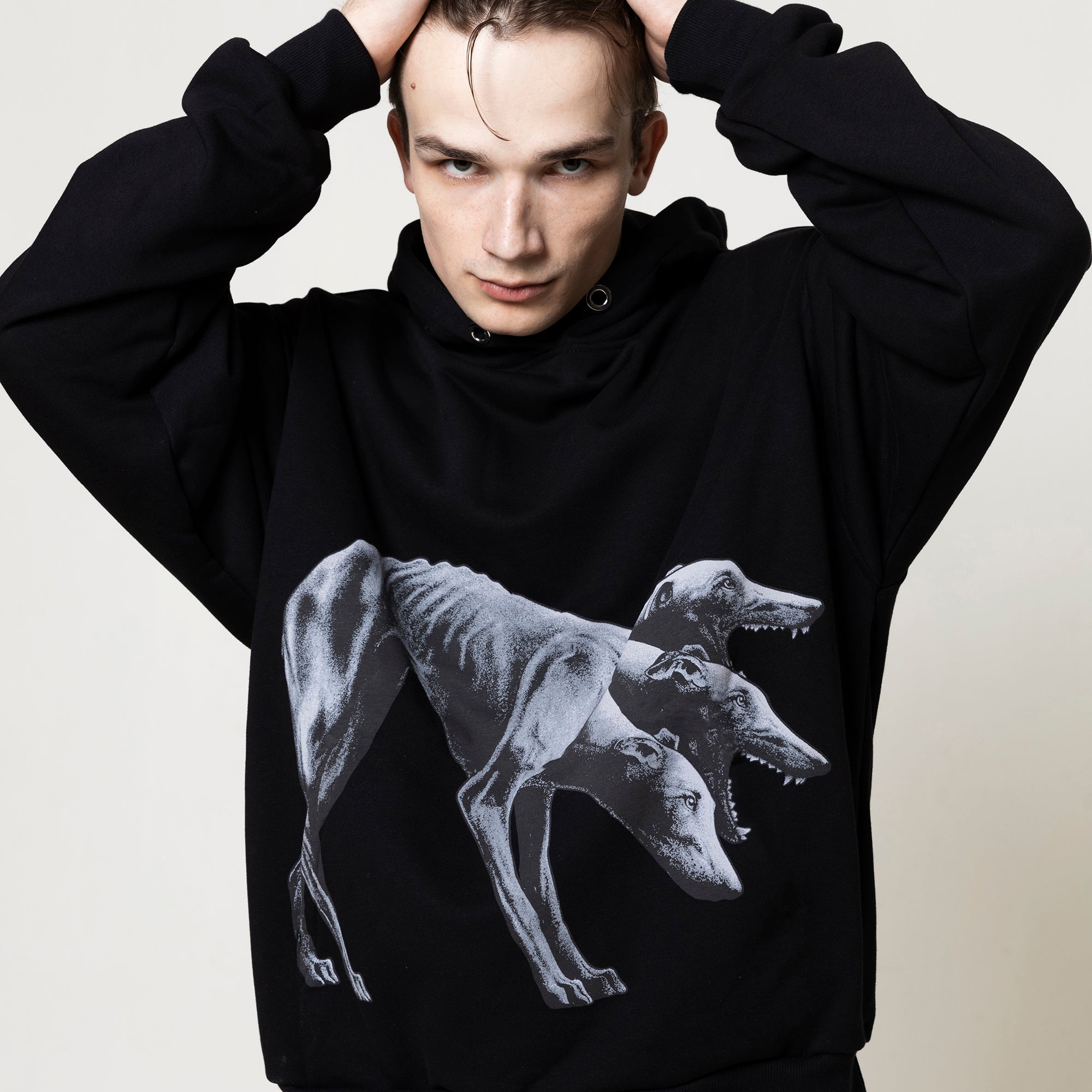 SAMPLE CERBERUS black hoodie