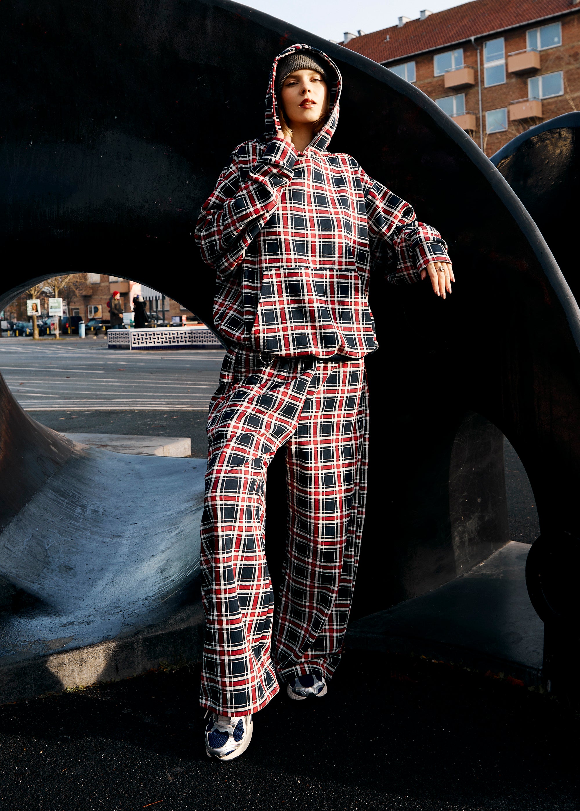 BASIC & BUBBLE TARTAN NAVY set