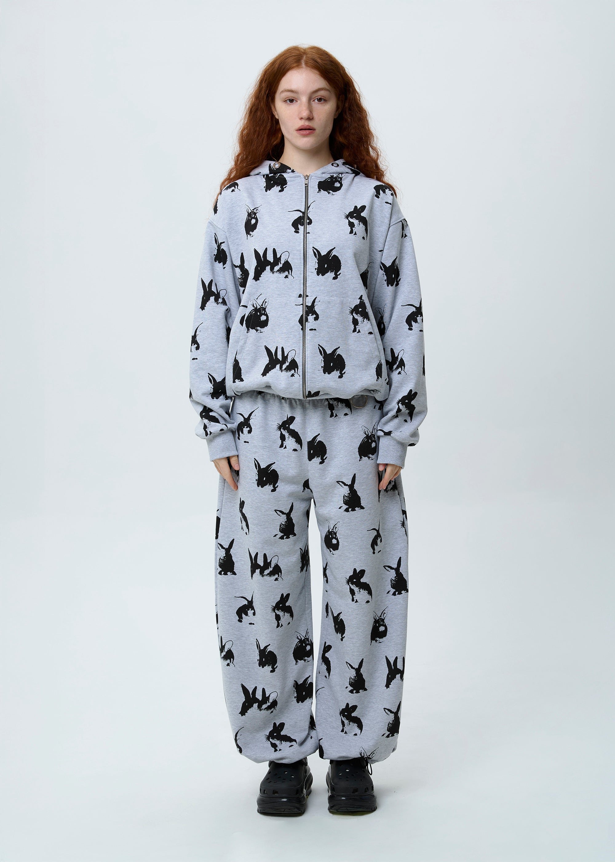 BUBBLE RABBIT grey sweatpants