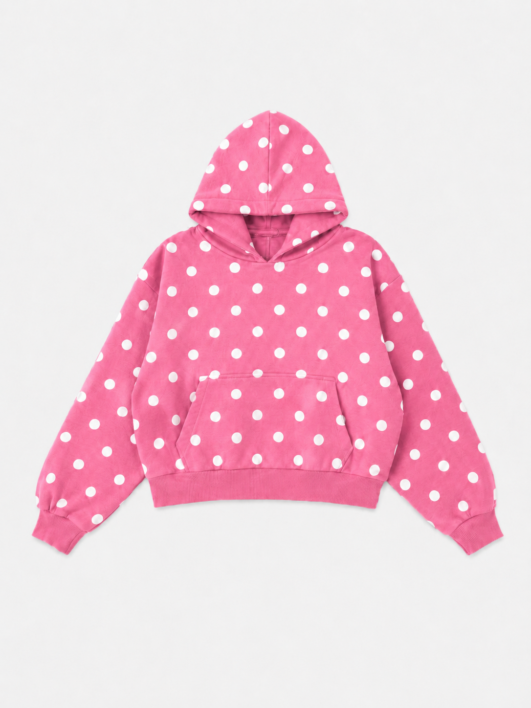 POLKA DOT pink hoodie