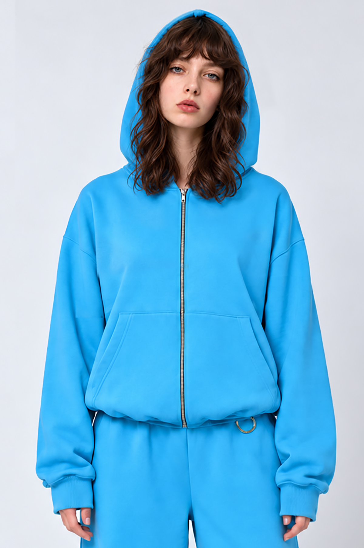 BASIC blue zipped hoodie PRE-ORDER